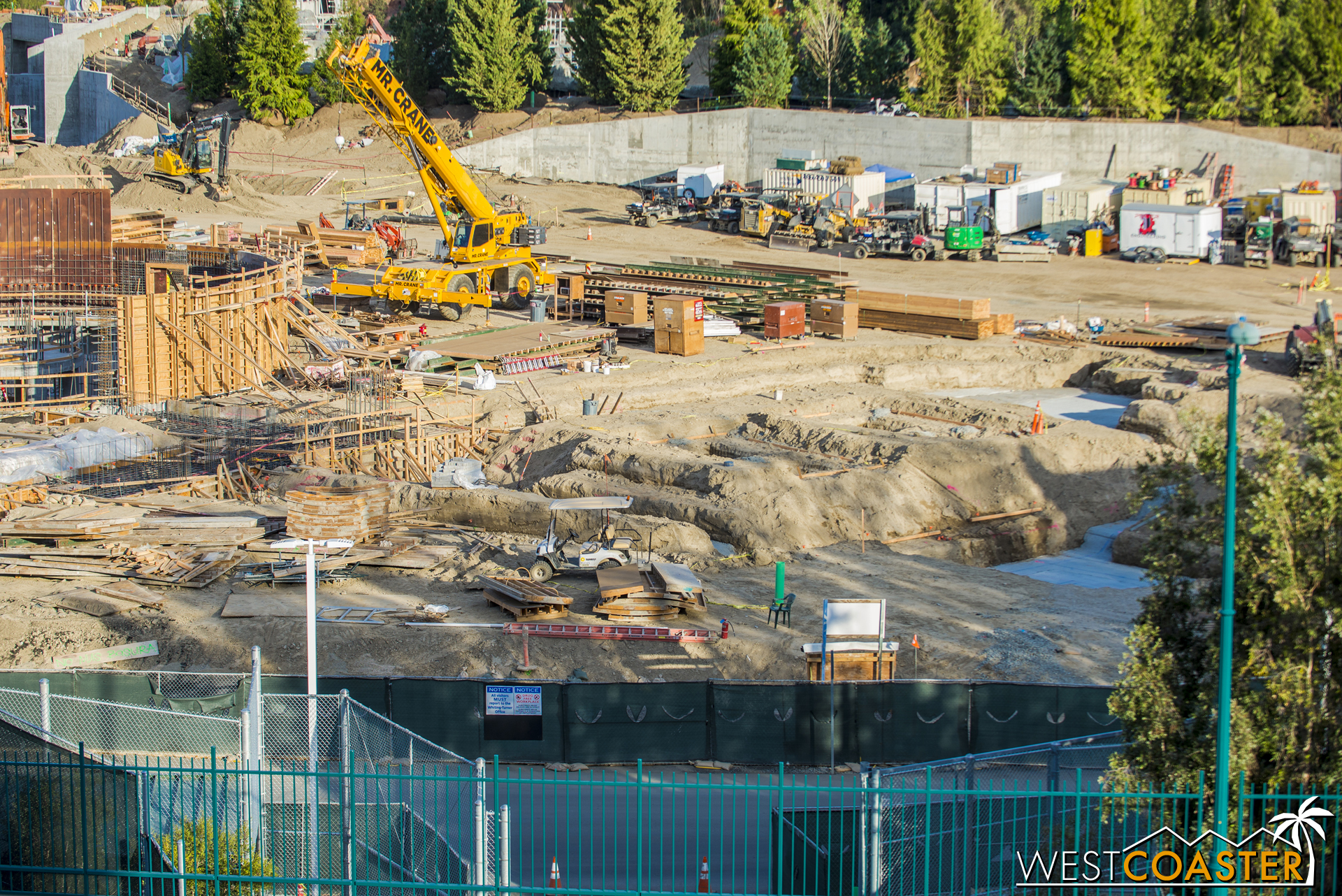 Those would be be start of footings for another building.