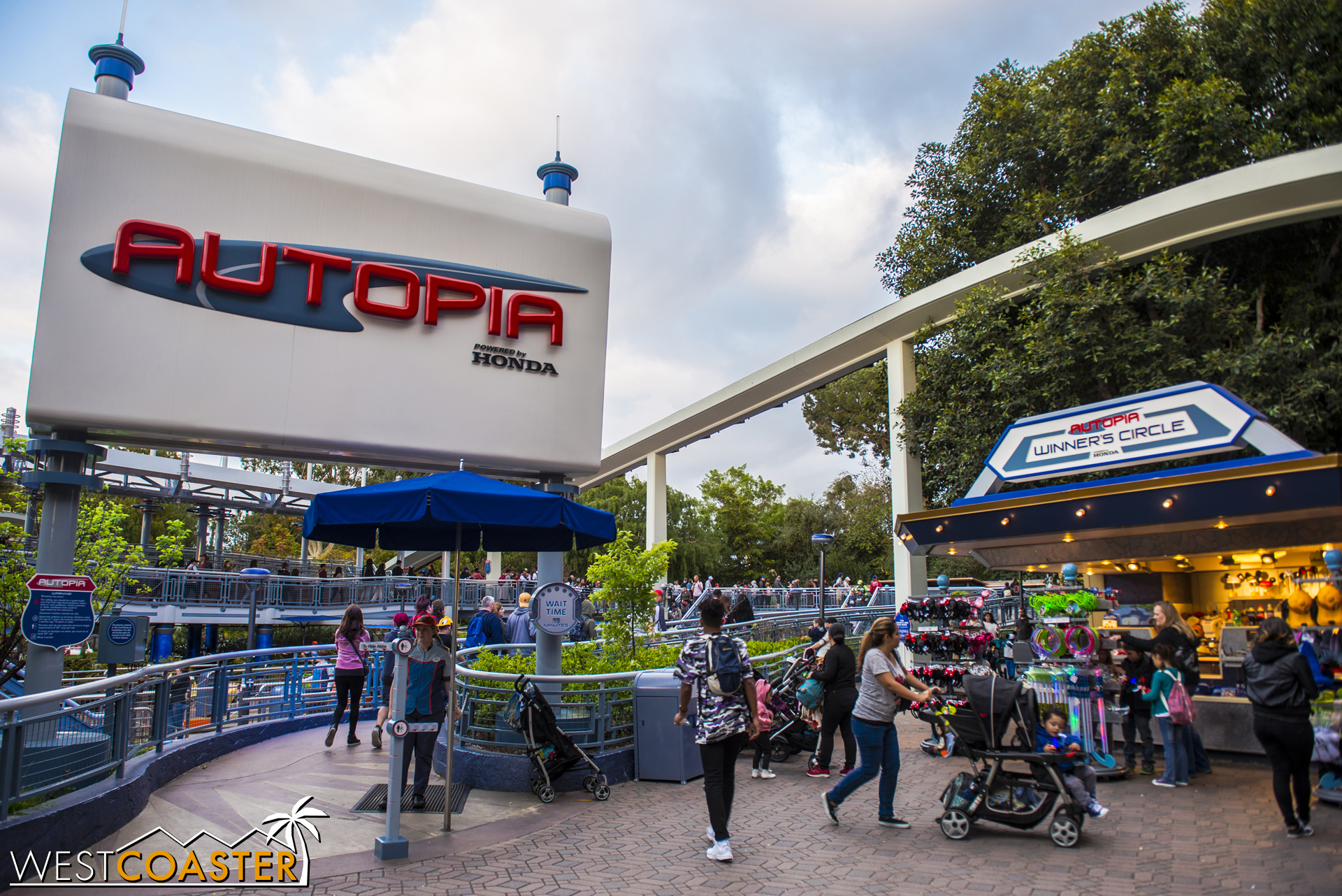  Over in Tomorrowland, the Autopia has been given a little freshening up. 