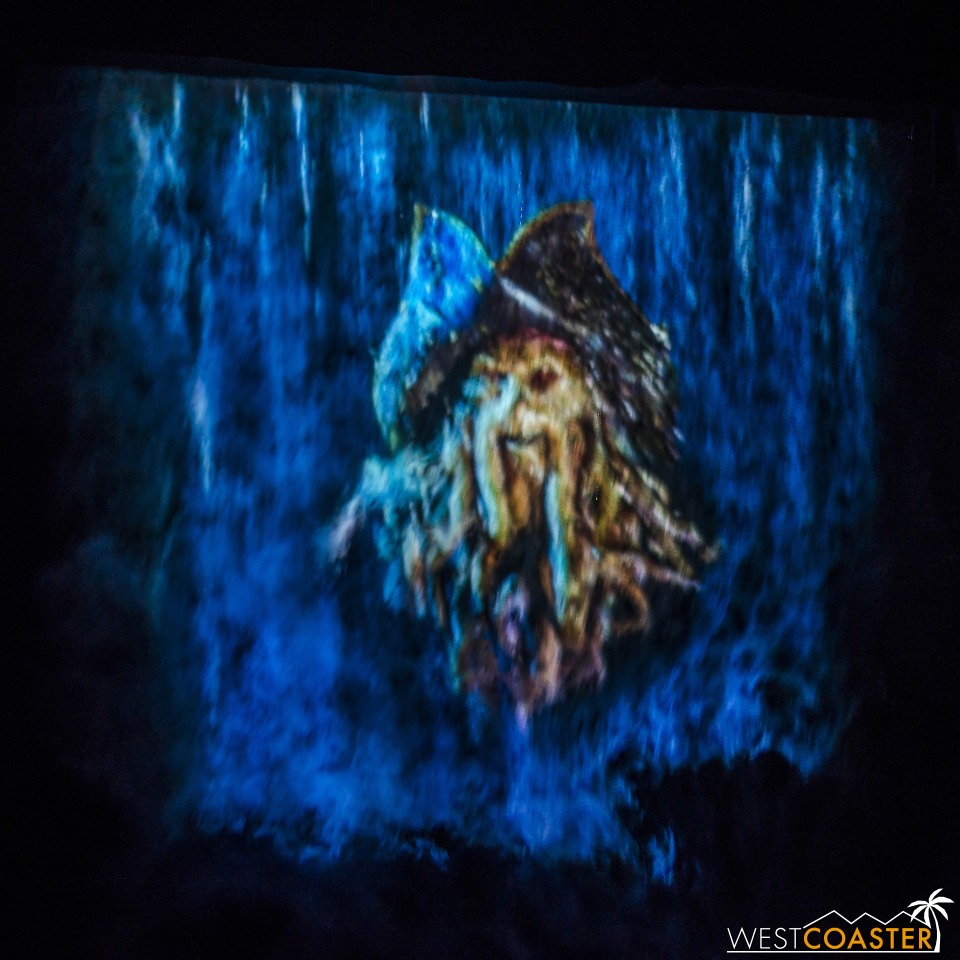 The Davy Jones projection has been fixed and now works! Unfortunately, the projector is still not quite focused crisply.