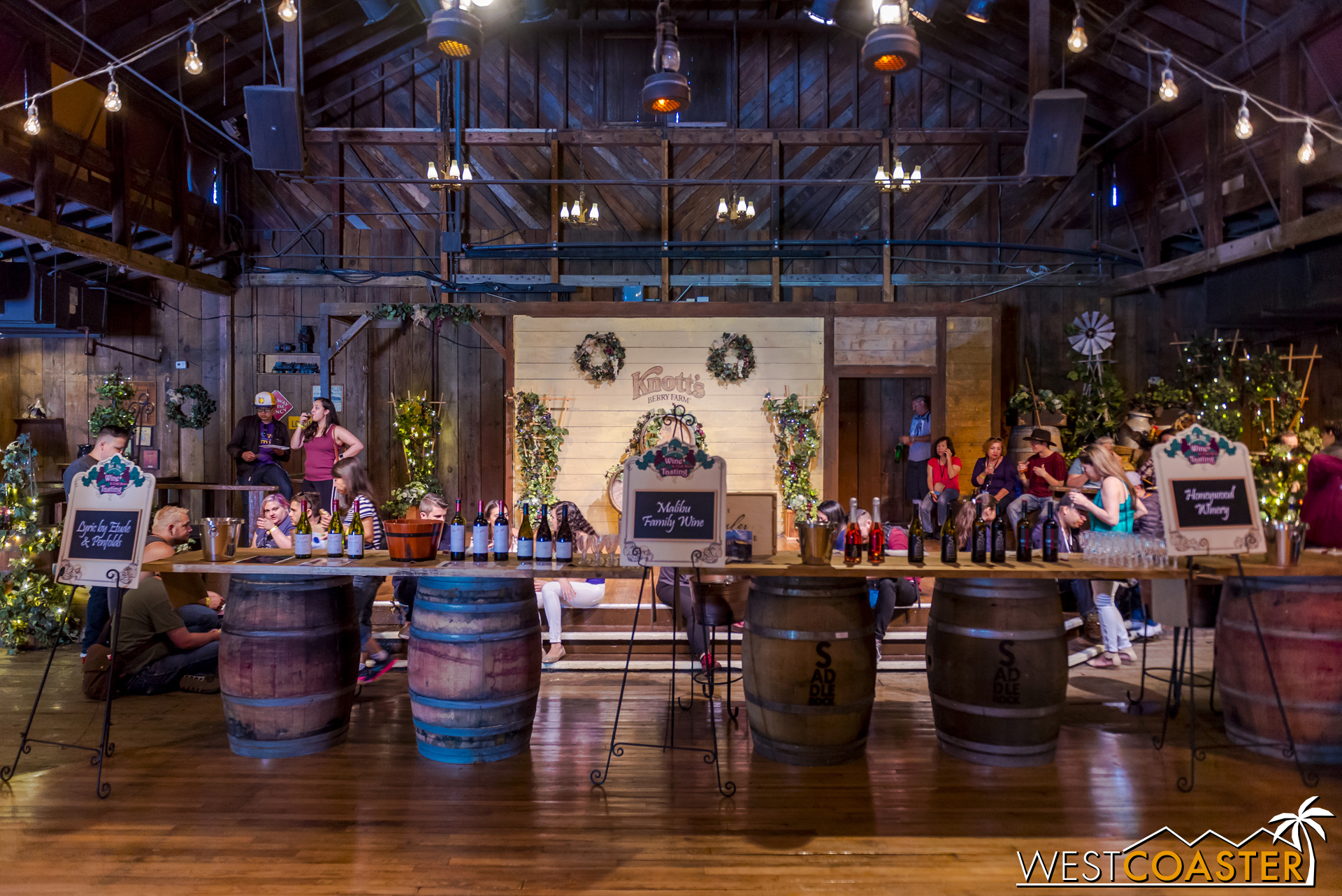  There's a nice setup inside the Wilderness Dance Hall for boozing. 