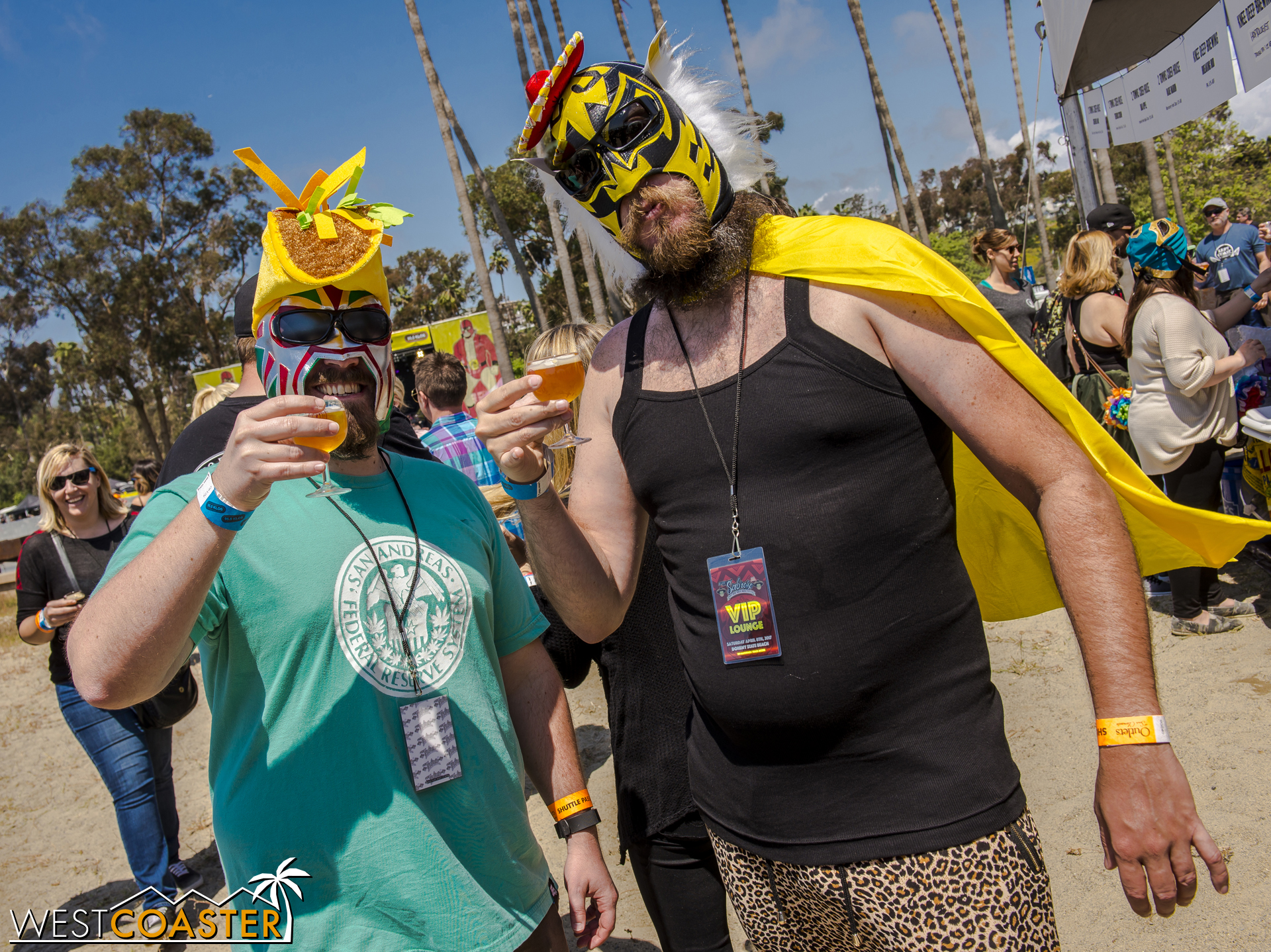  Fan luchadors were plenty around the festival. 