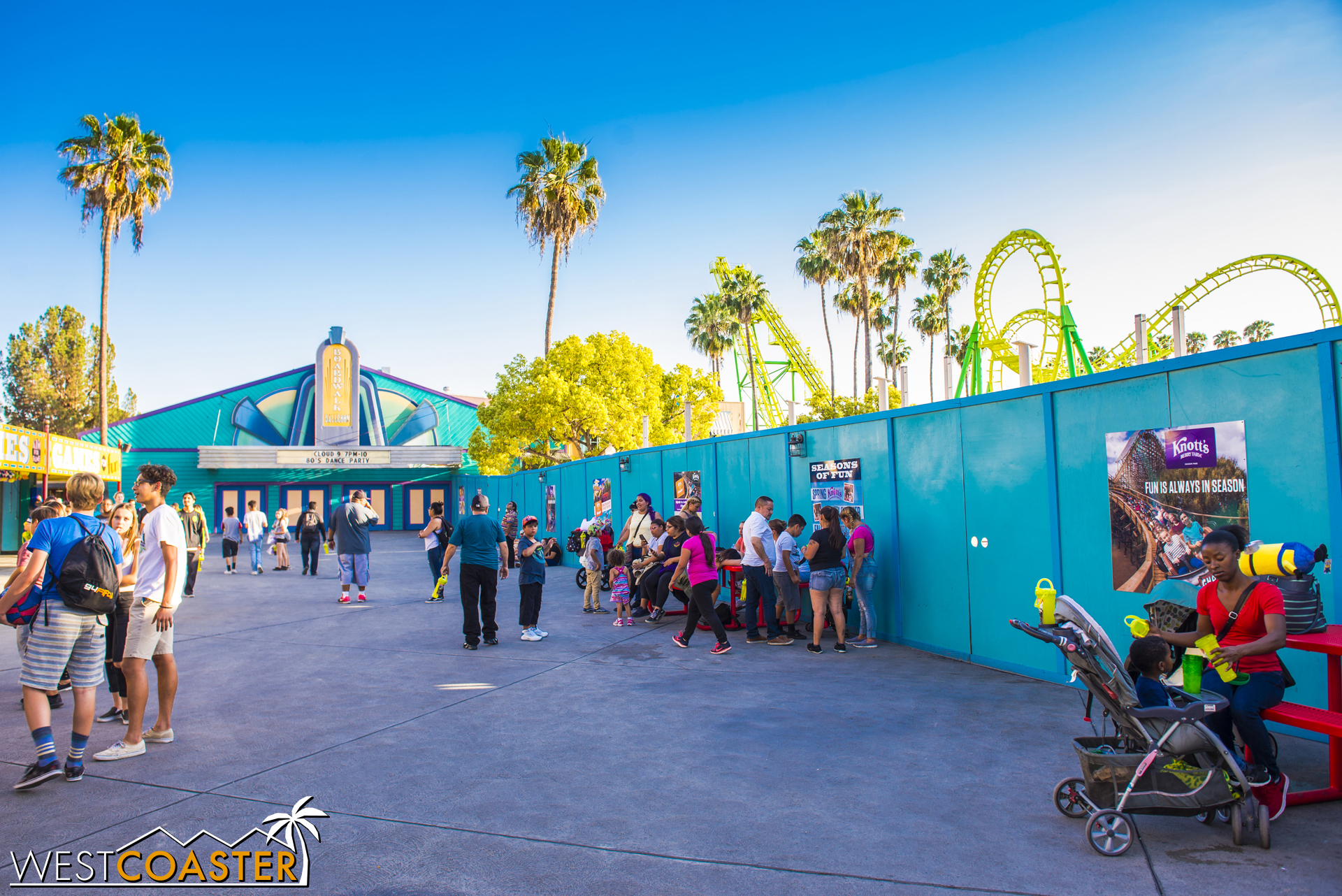  But the Boardwalk Barbecue Restaurant has been under construction for a while. 