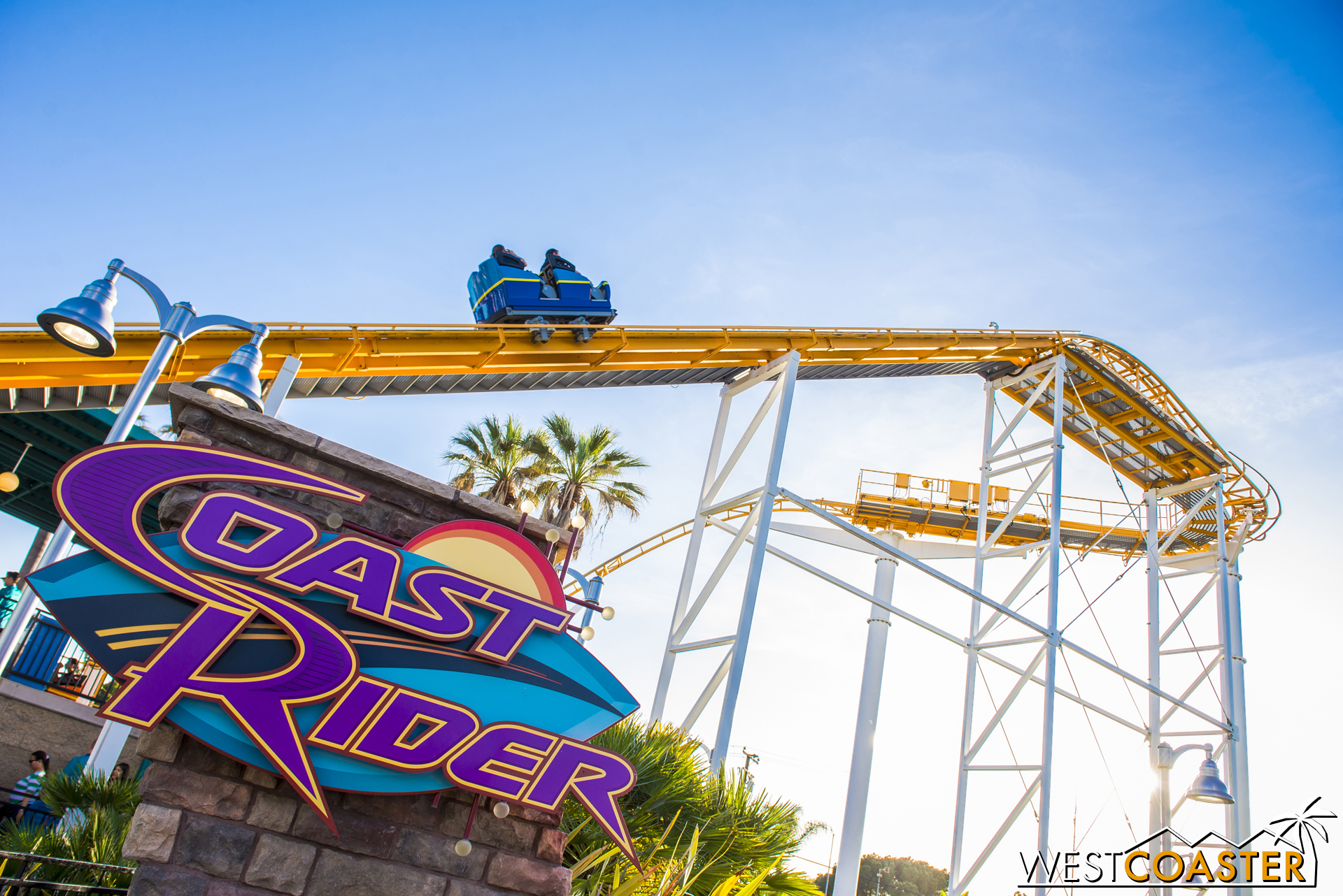  I didn't ride Coast Rider to take actual photos of the change... 