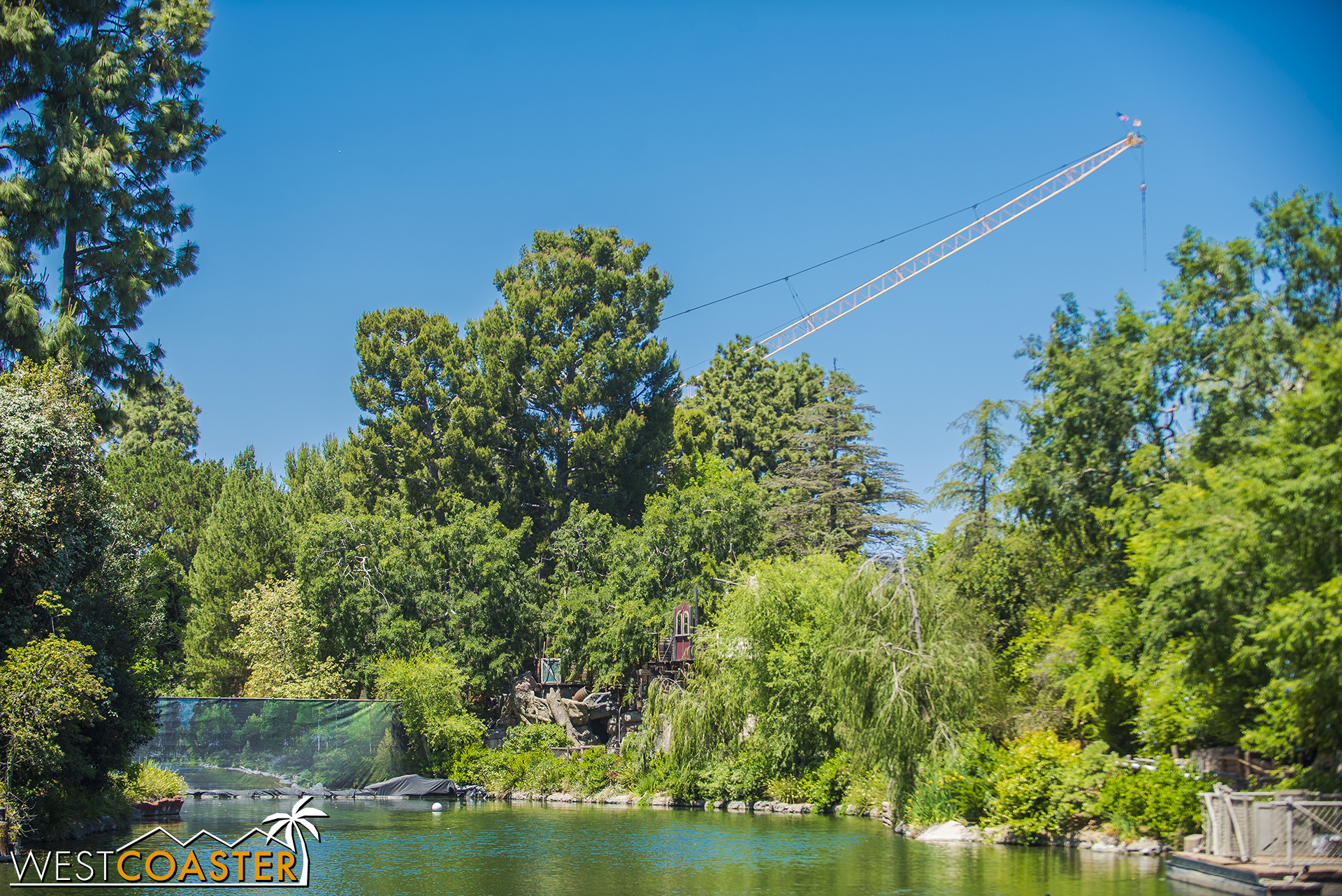  Mr. Crane continues to be prominent from throughout the park. 