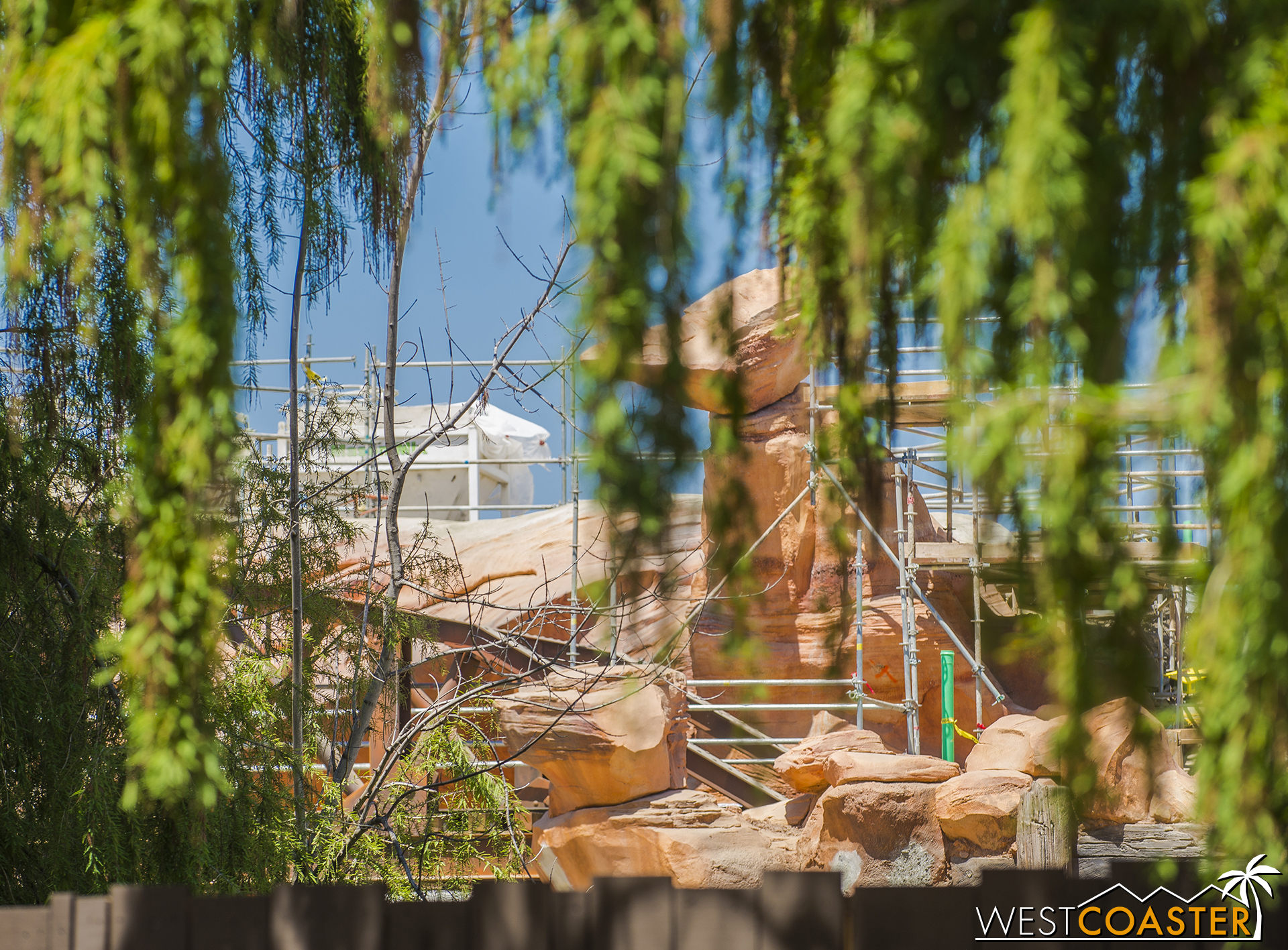 You can see how things will mimick the red sandstone of Big Thunder Mountain from this side. 
