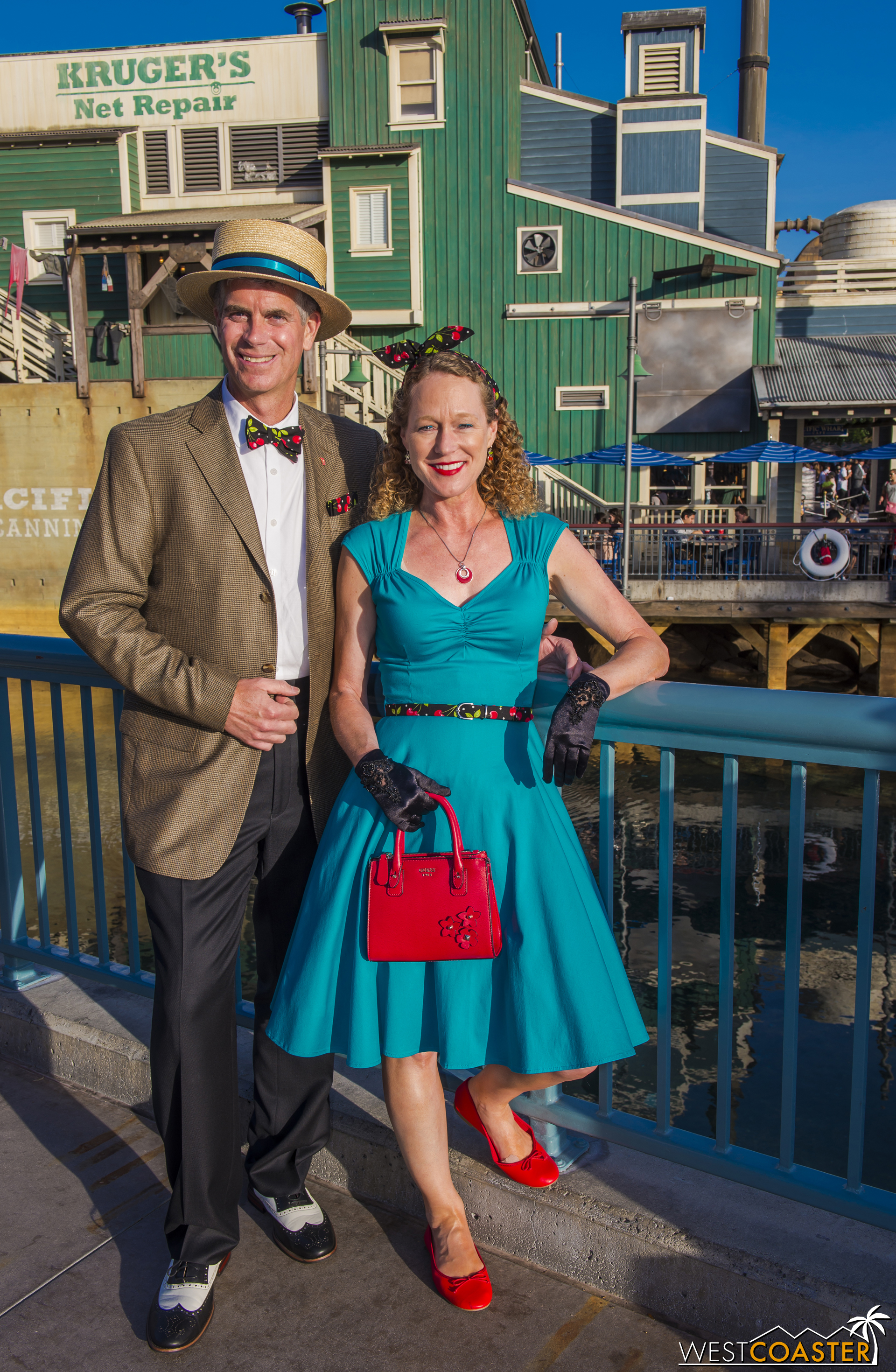  Another familiar face, Todd Young (  @Disneyland67   on Instagram), a fantastic photographer who owns multiple actual vintage cameras and is consistently on point with his Dapper Day style.&nbsp; And his wife too. 