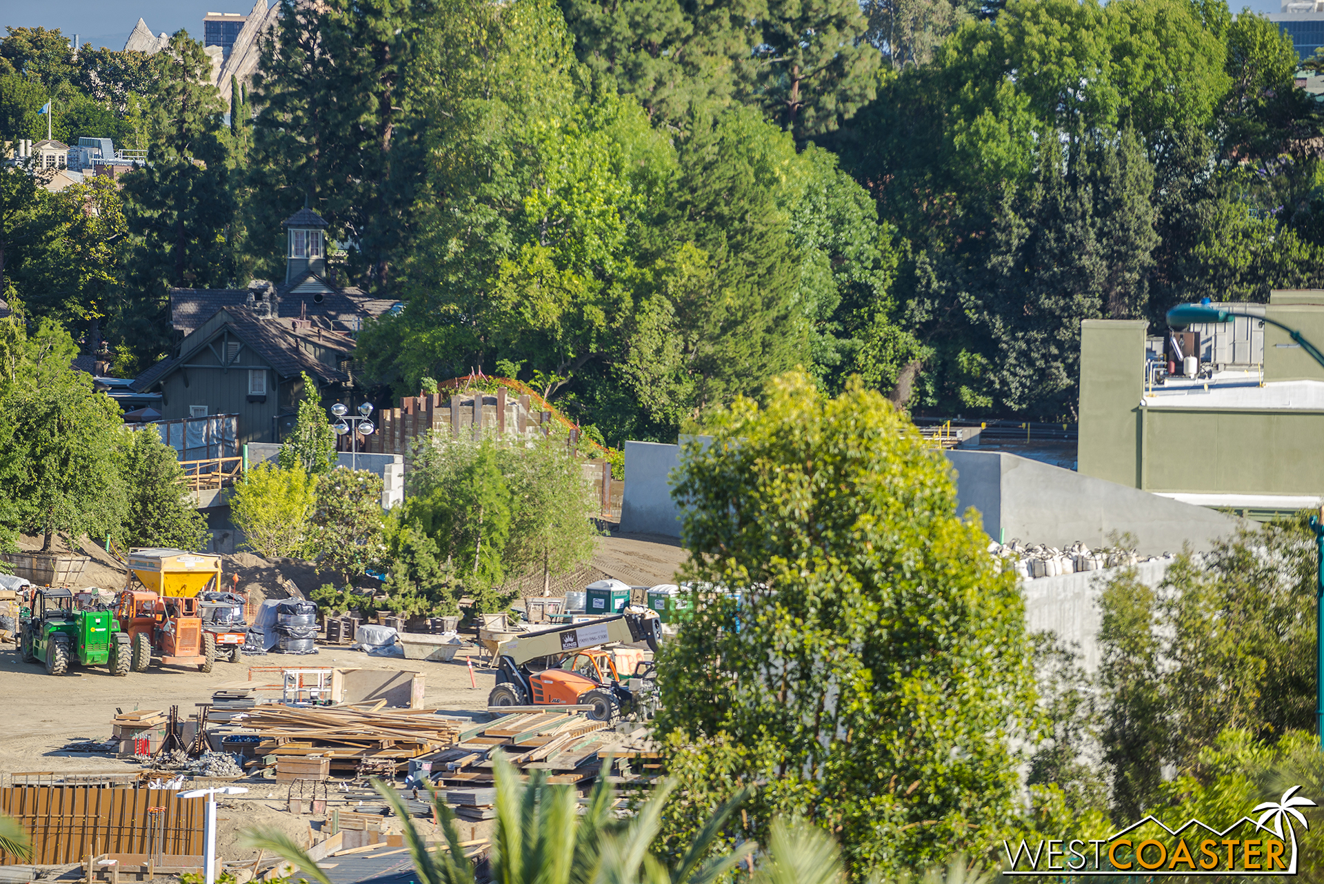  It also kind of looks like a new retaining wall has gone up over by the Hungry Bear. 