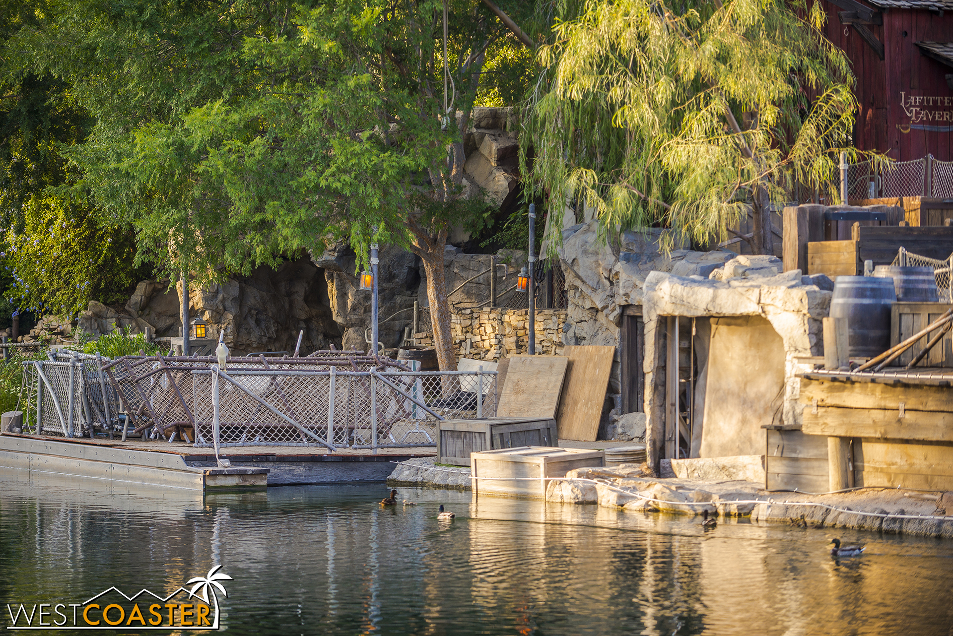  Some additional work is happening at Tom Sawyer Island again.&nbsp; It had looked finished previously, but I guess there's still some improvements to be made. 