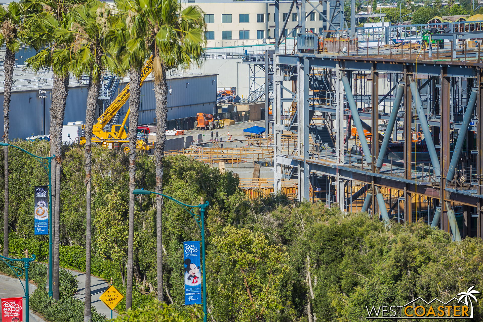  Meanwhile, looking further behind, we can spy the foundations for the Millennial Falcon ride. 