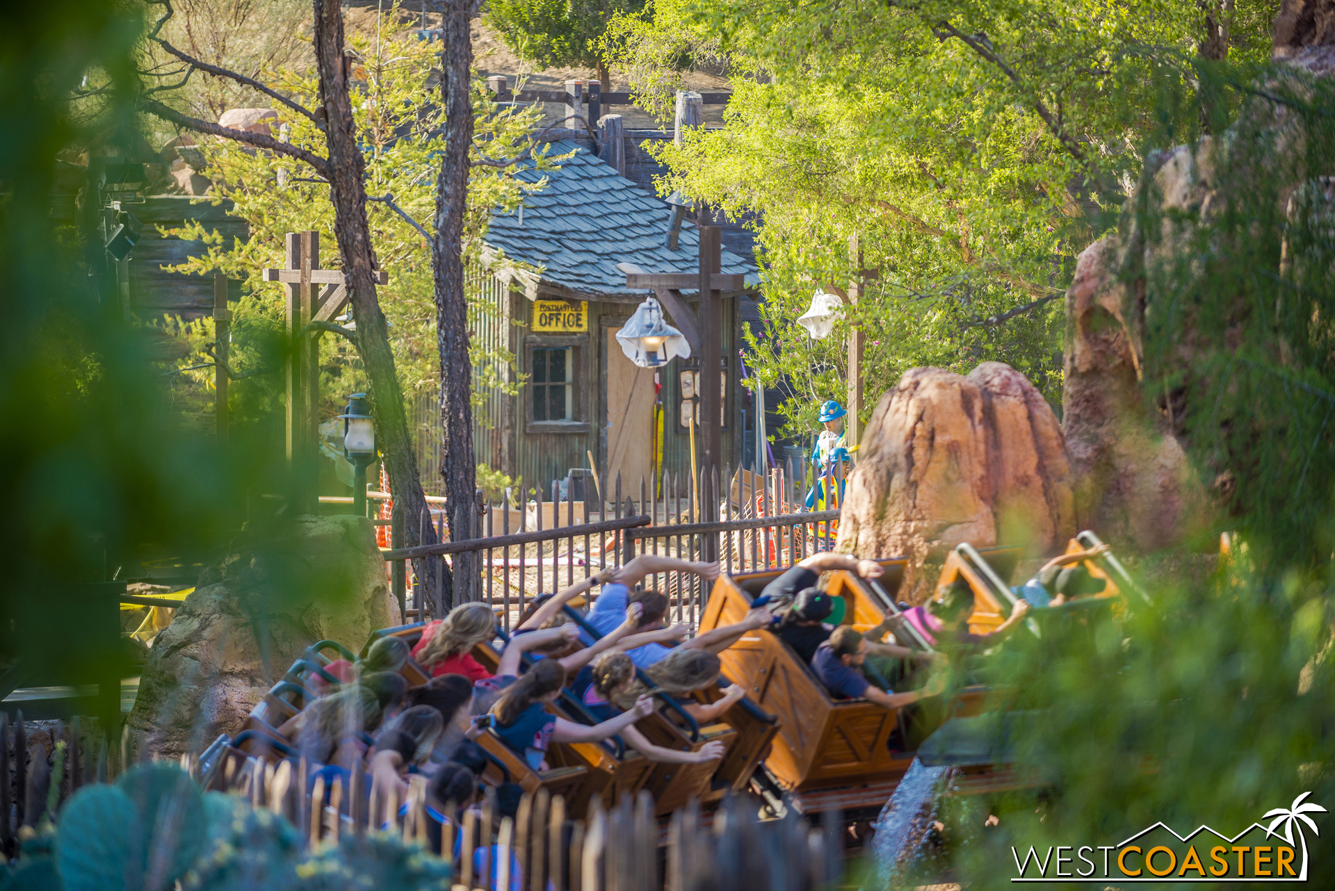  The view to Big Thunder Trail is getting more and more obstructed, but here's a small view corridor that shows what's upcoming. 