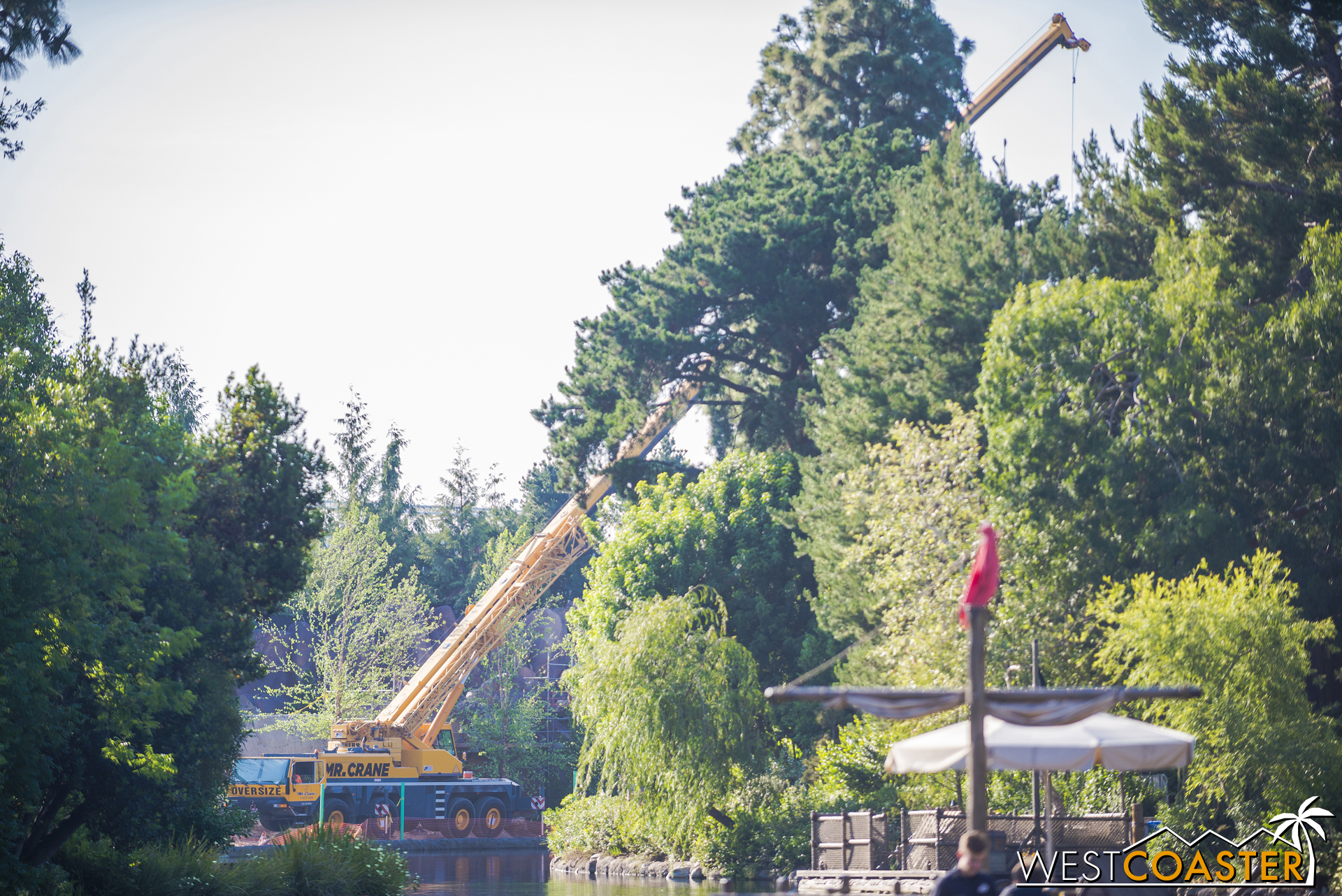  Moving toward the back of the Rivers of America... 