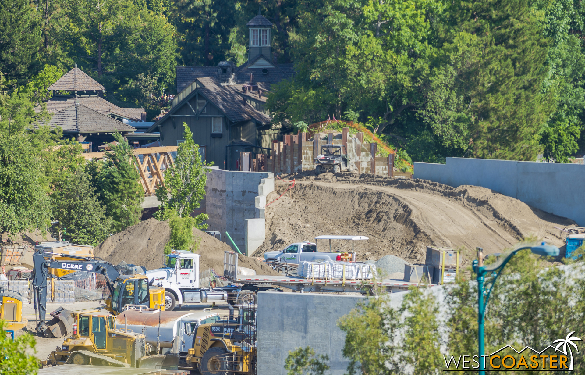  Lets take a look at the area behind the Hungry Bear, as we see some notable progress from the last time. 