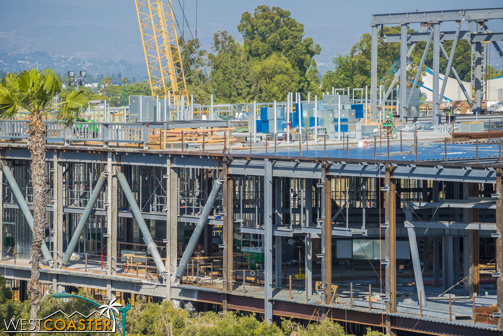  Fireproof spray has also started being applied.&nbsp; This is a massive building, and building code actually requires a certain amount of fire resistance in the event of a fire.&nbsp; 