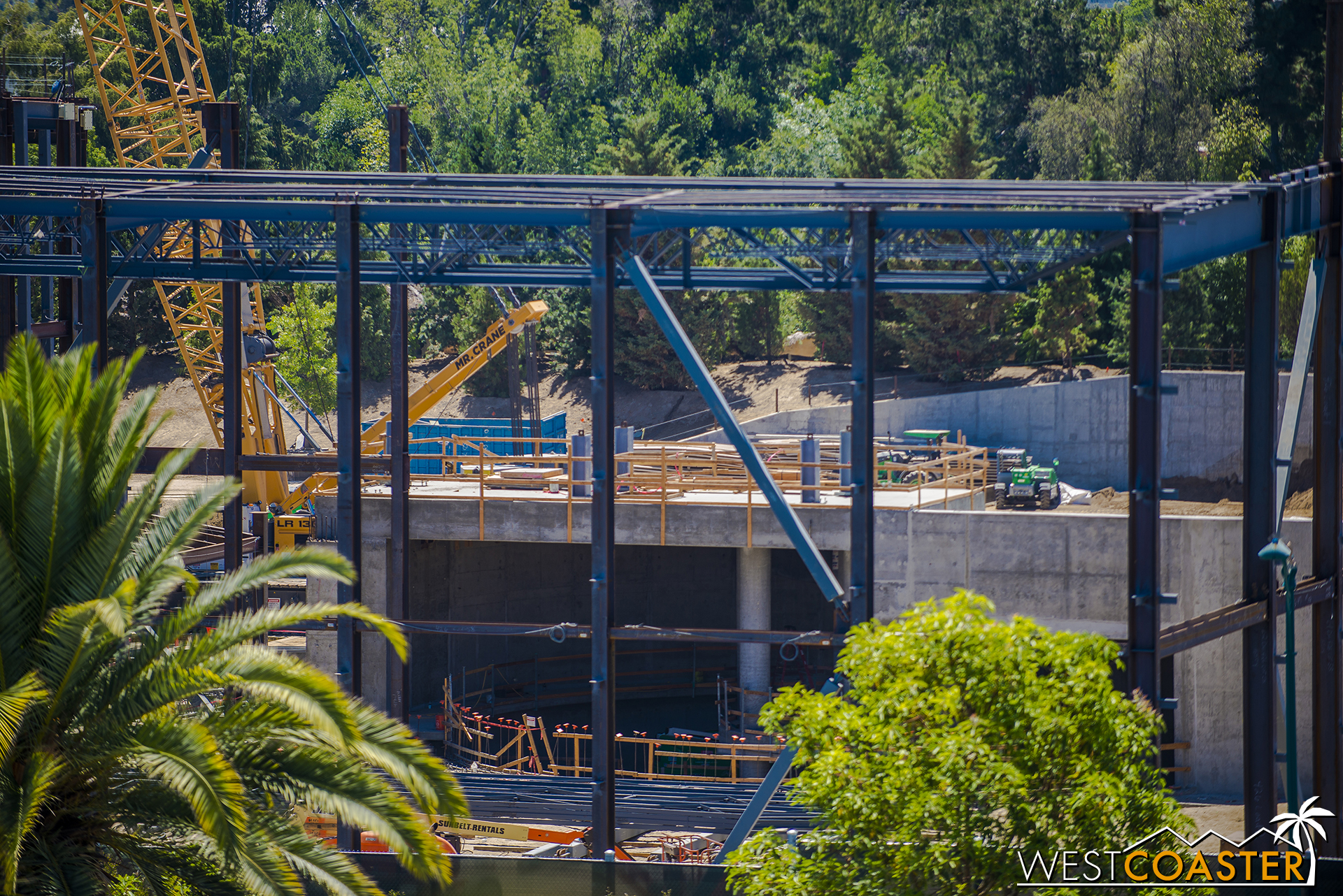  The formwork and scaffolding has also come off the structure in the old "pit" (back before it was covered). 