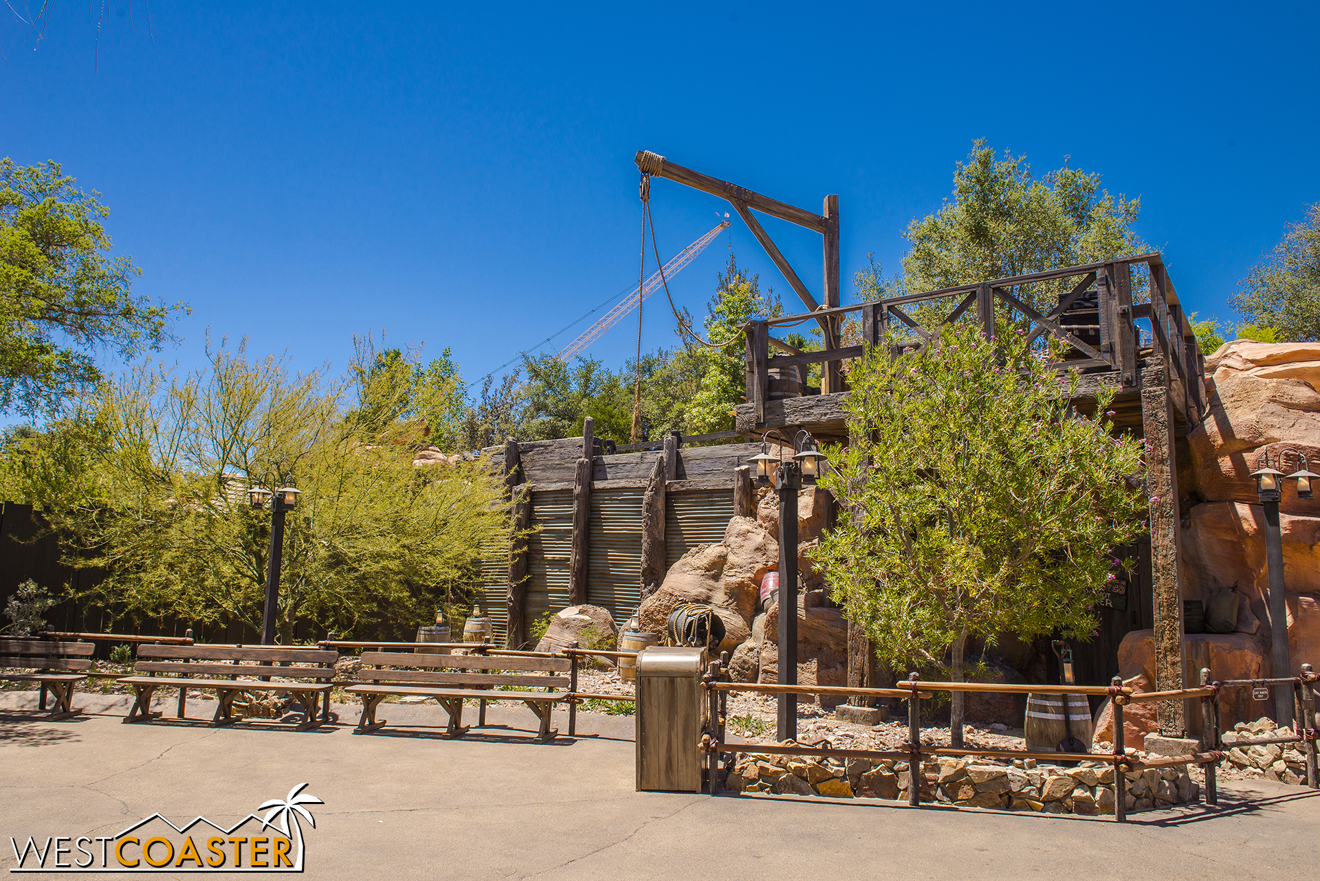  I believe the Disneyland Railroad will run along this elevated portion. 