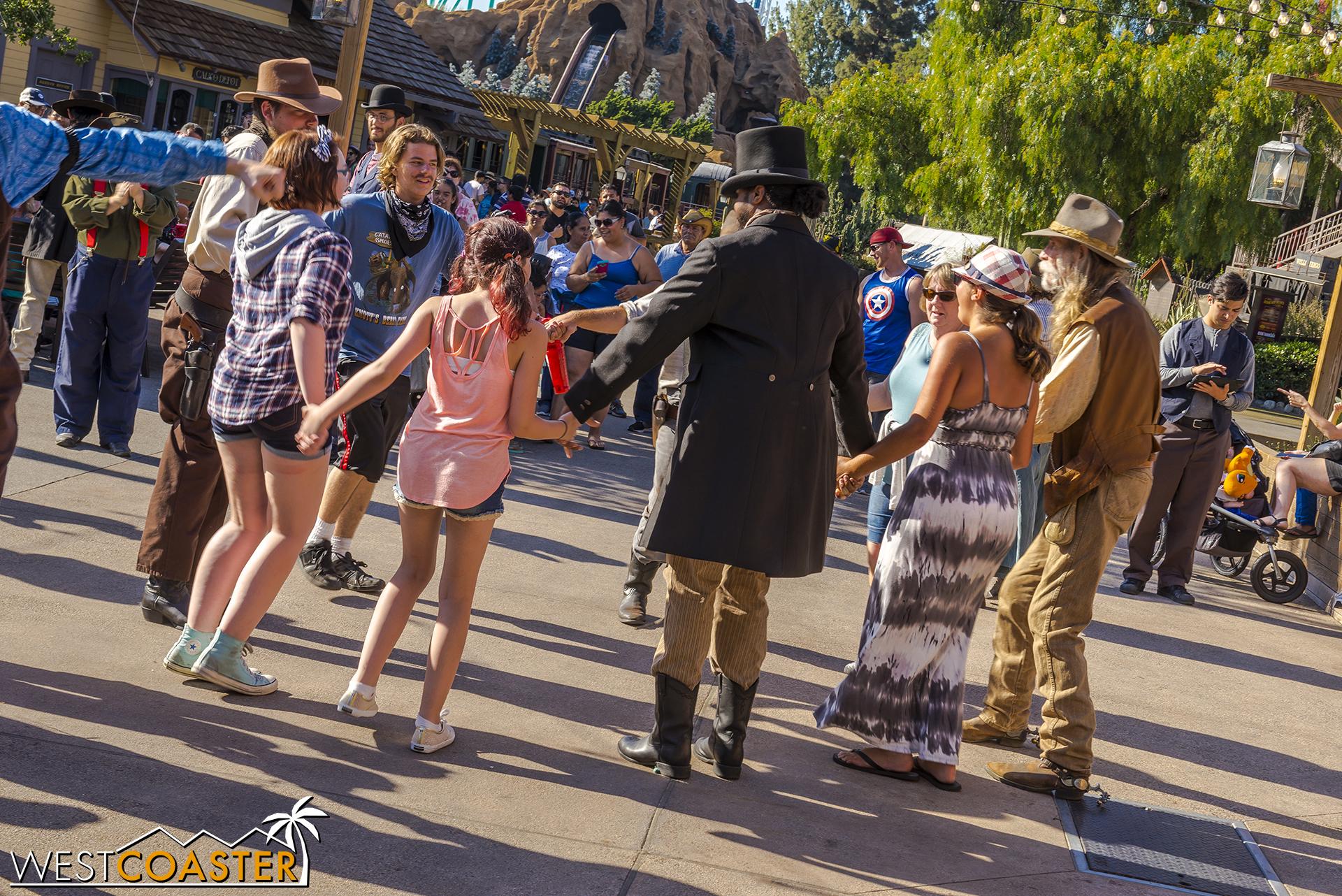  The Founder's Day celebration brings Citizens of Calico and guests together in dancing affair. 