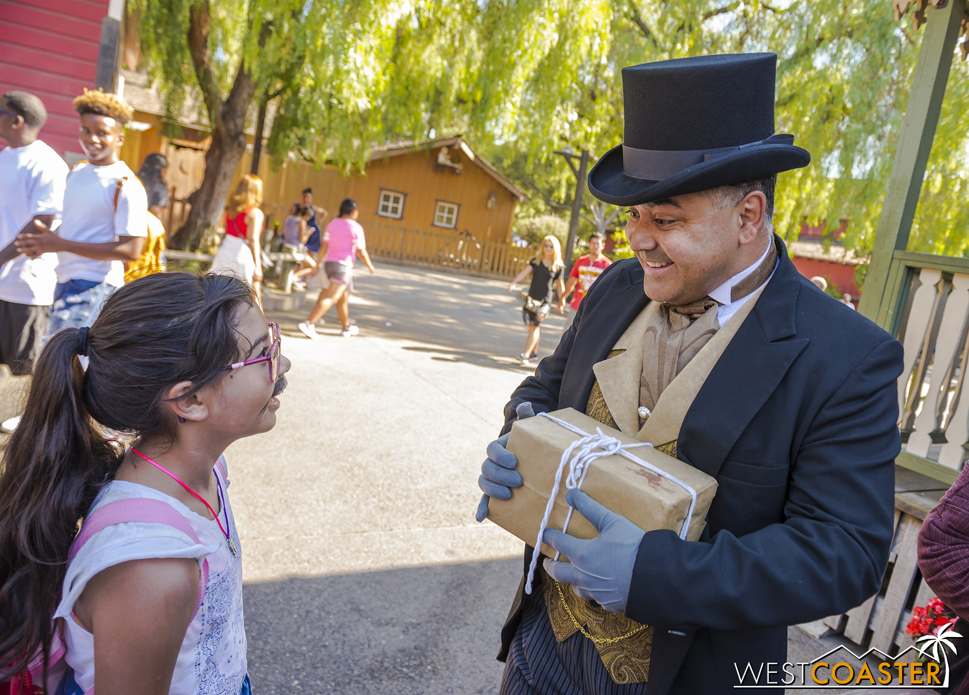  There is genuine interest and excitement through the character-guest interactions.&nbsp; From one-time visitors who fall into the spell of the interactive play to season passholder repeat visitors who weave their own roles and are recognized by the 