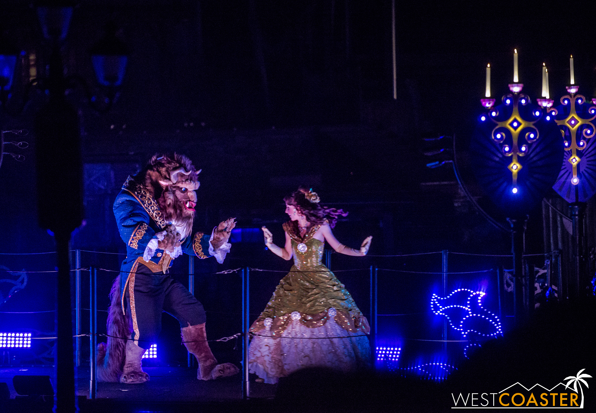  Belle and Beast dance in a tale as old as time. 