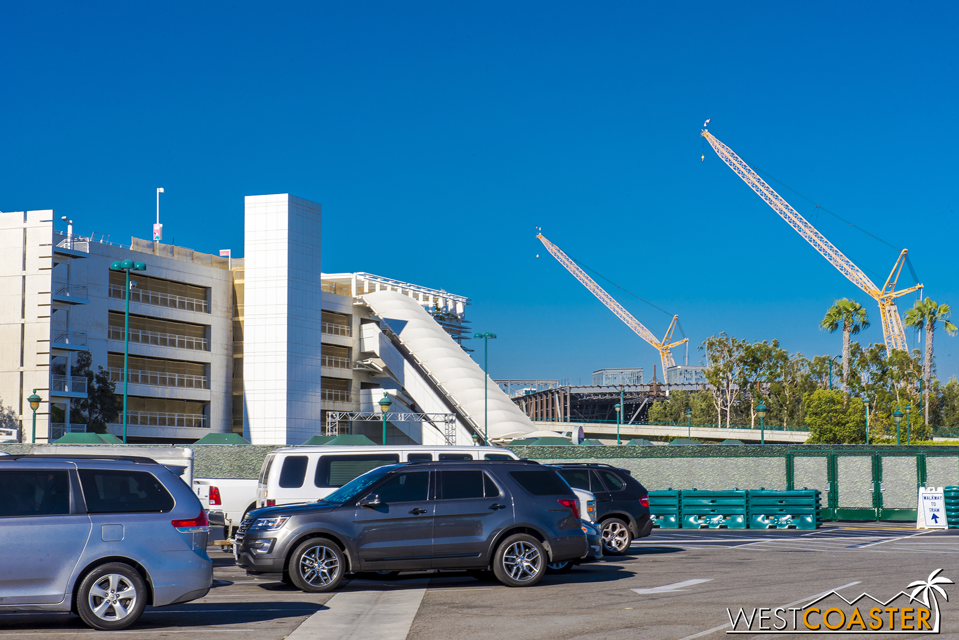  Finally, the parking structure itself is having some routine refurbishment work done. 