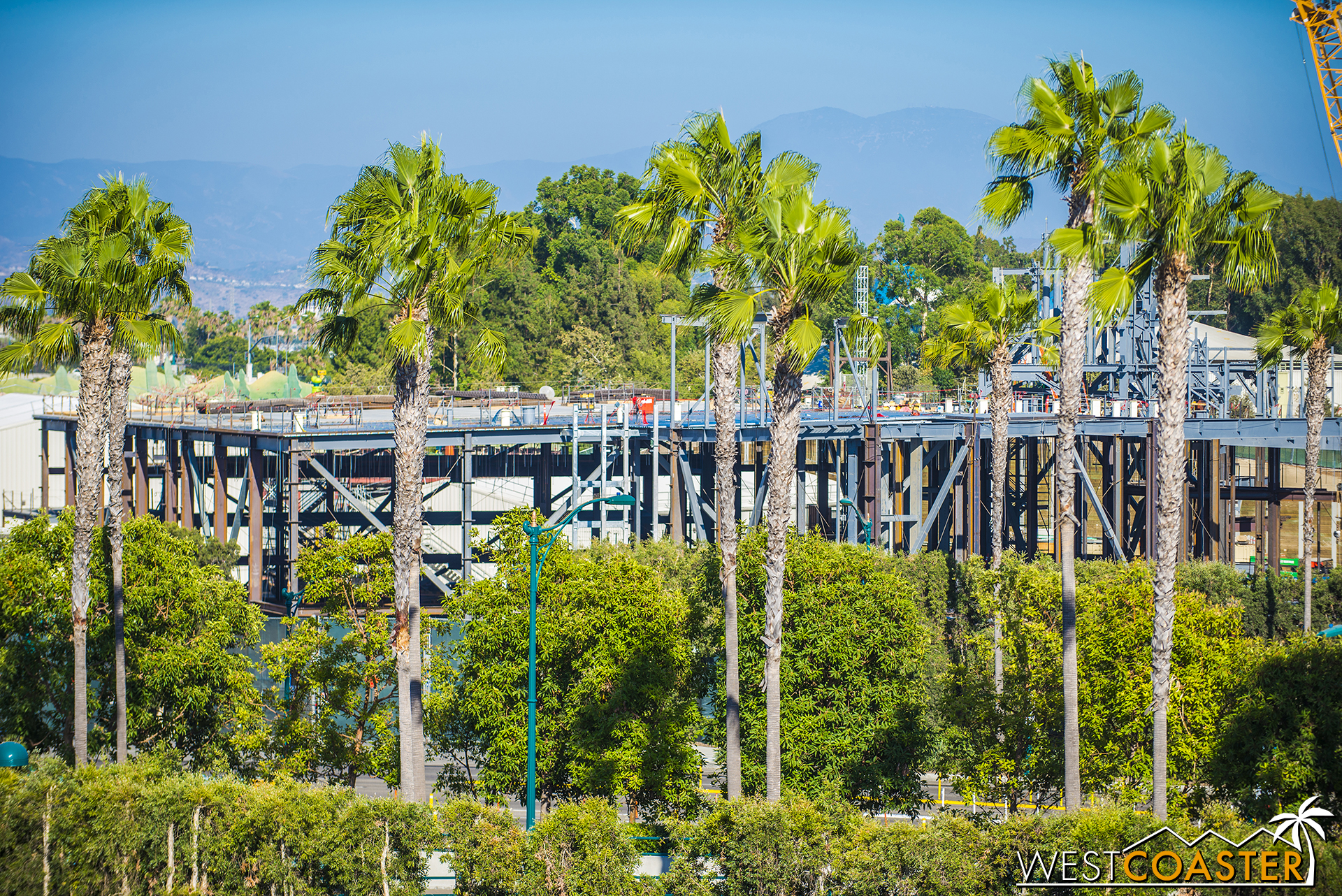  The Millennium Falcon building behind the First Order ride has progressed quite a bit too! 