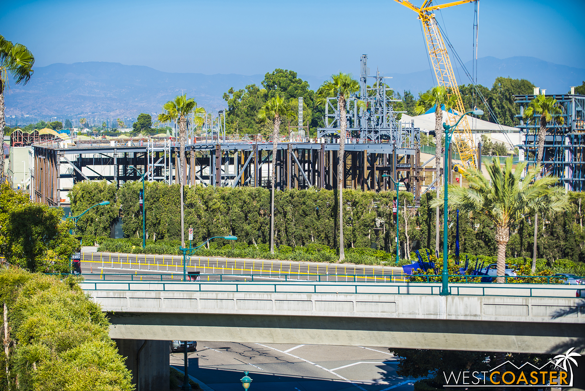  In fact, as you can see, they've even started to build the structure that will support the rockwork that forms the "mountains" that will ultimately hide the building shape! 