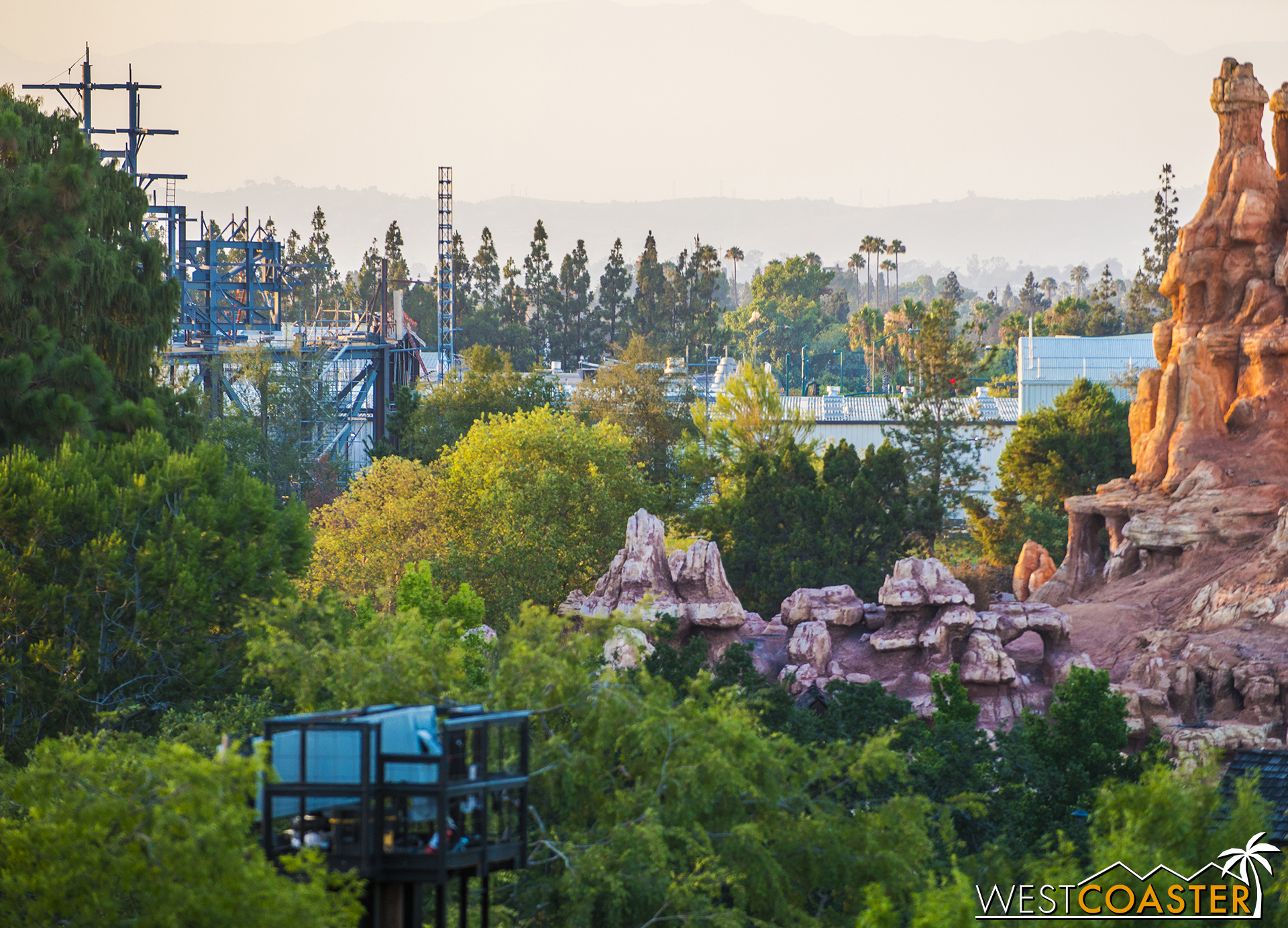  Even from inside the park, Star Wars: Galaxy's Edge structure is starting to become unavoidable. 