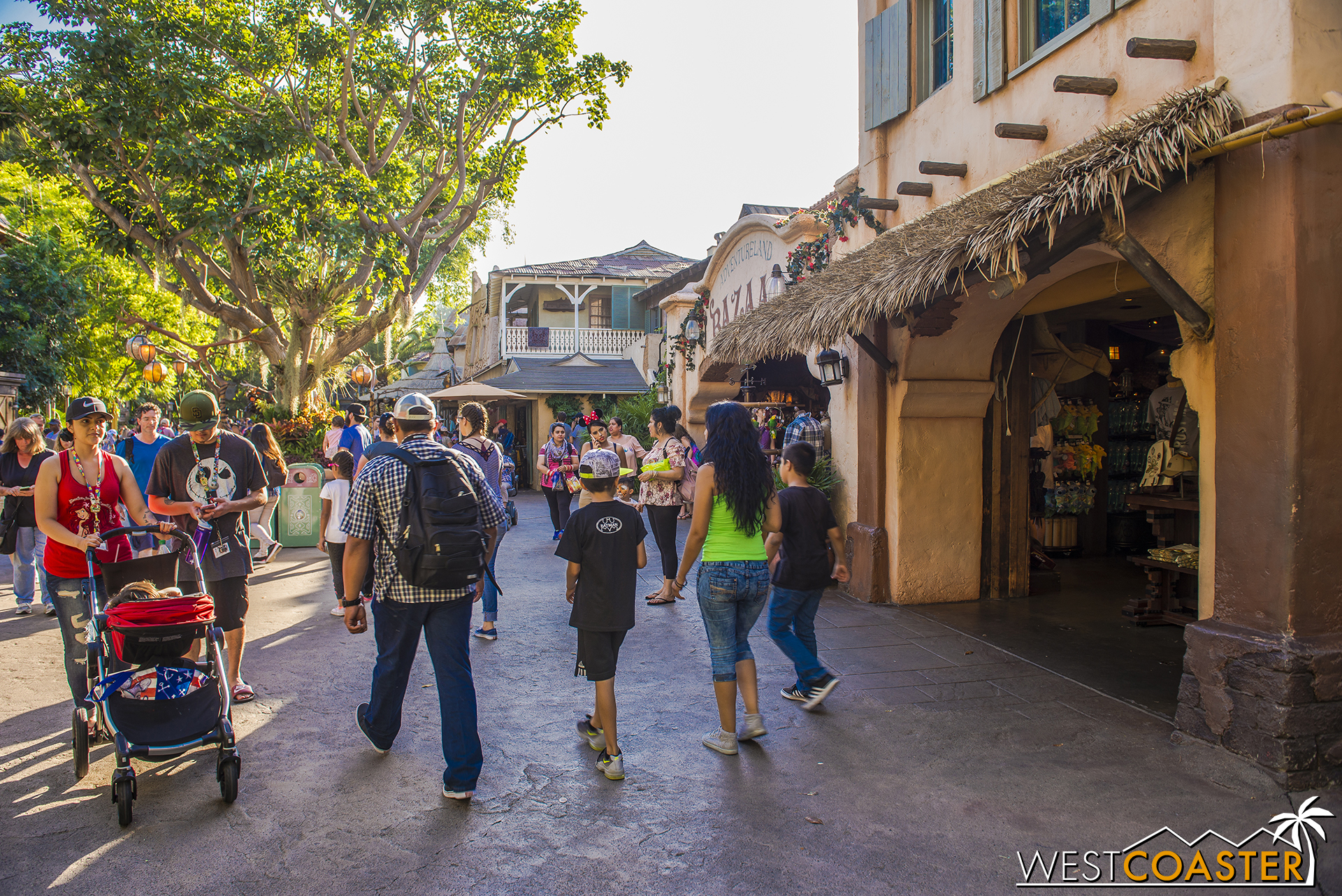  Take a look down the main thoroughfare of Adventureland! Notice anything different? 