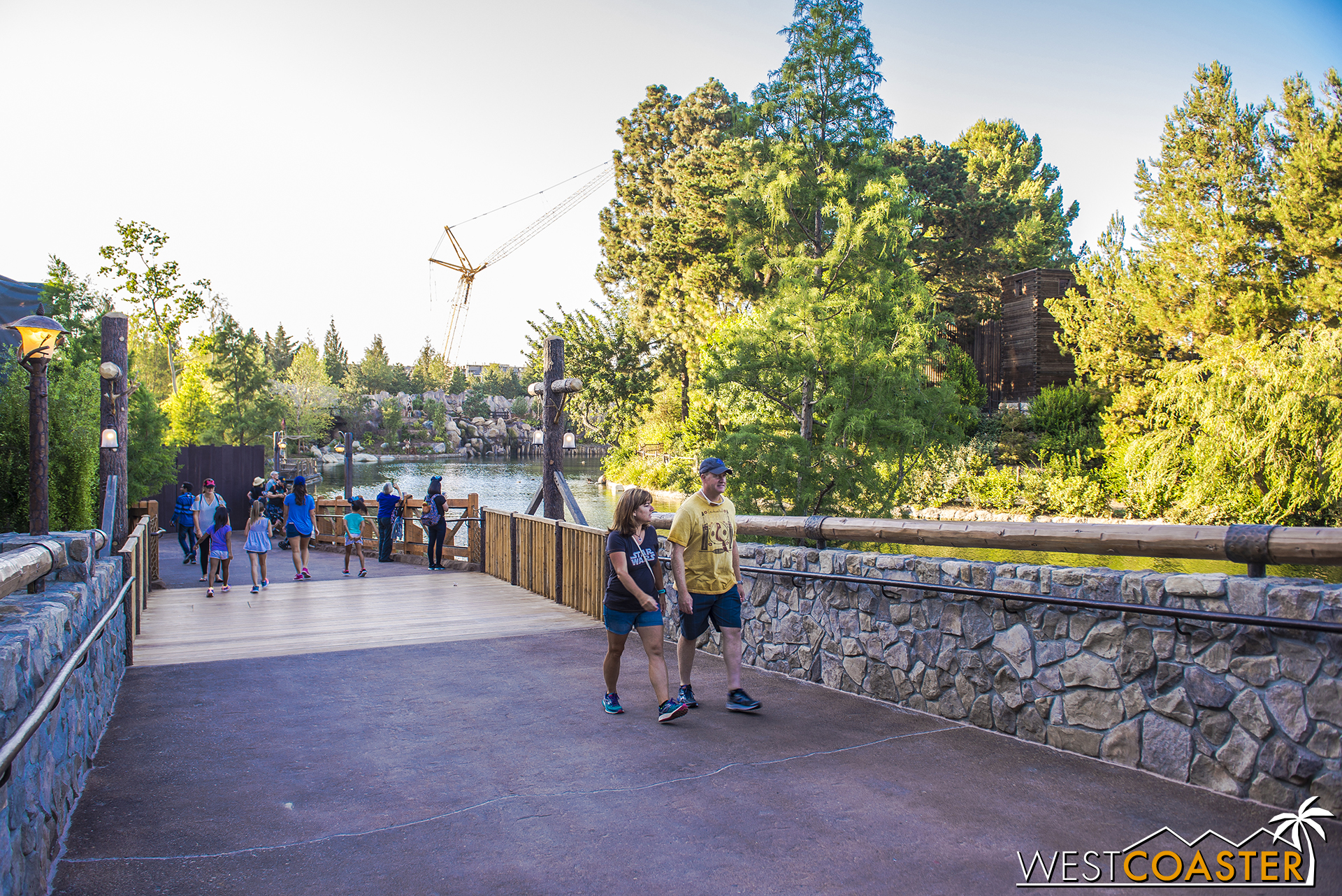  With the walls coming down, we can see a lot more of the Rivers of America! 