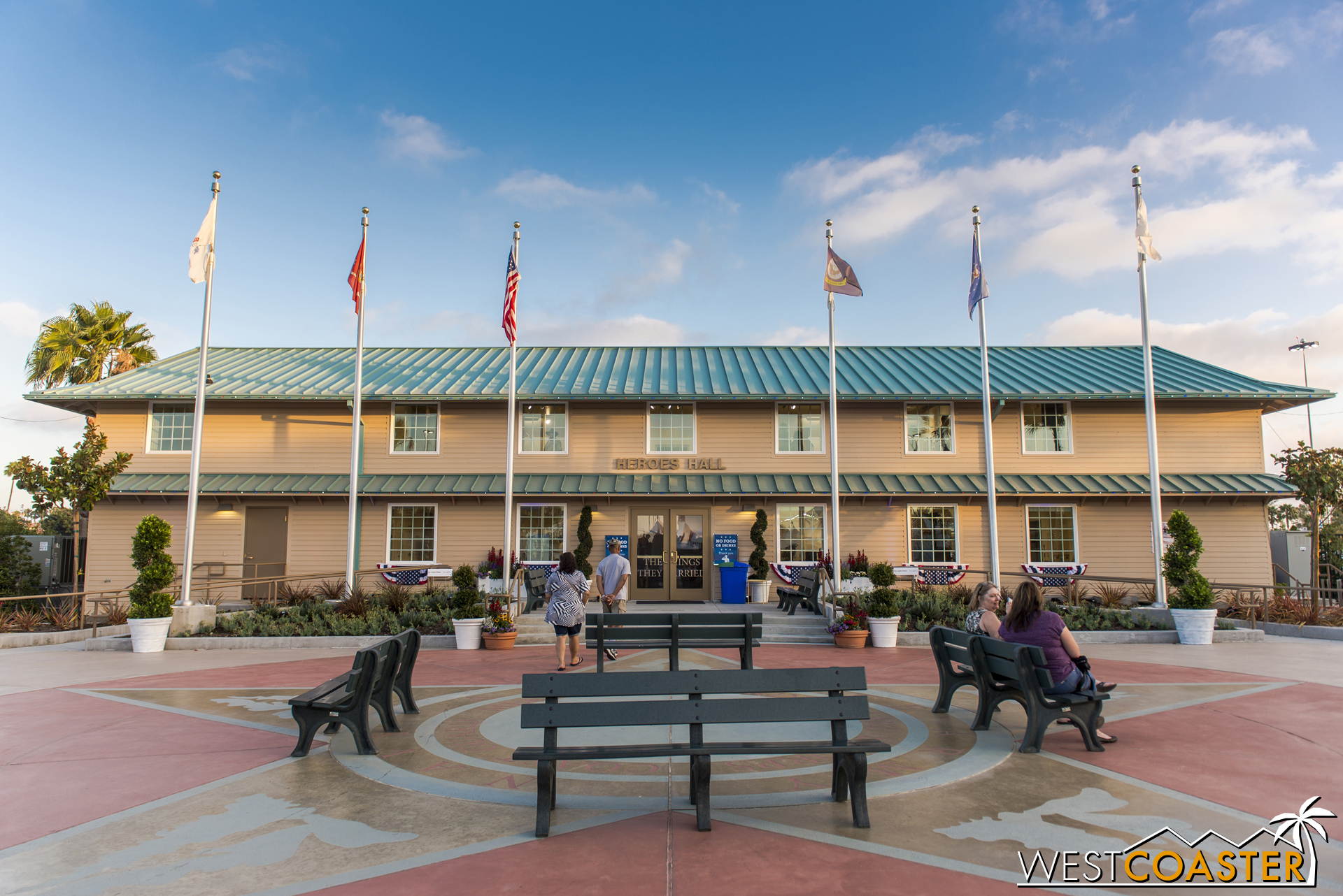  The new Heroes Hall museum sits at the southwest corner of the fairgrounds, near the Pacific Amphitheater. 