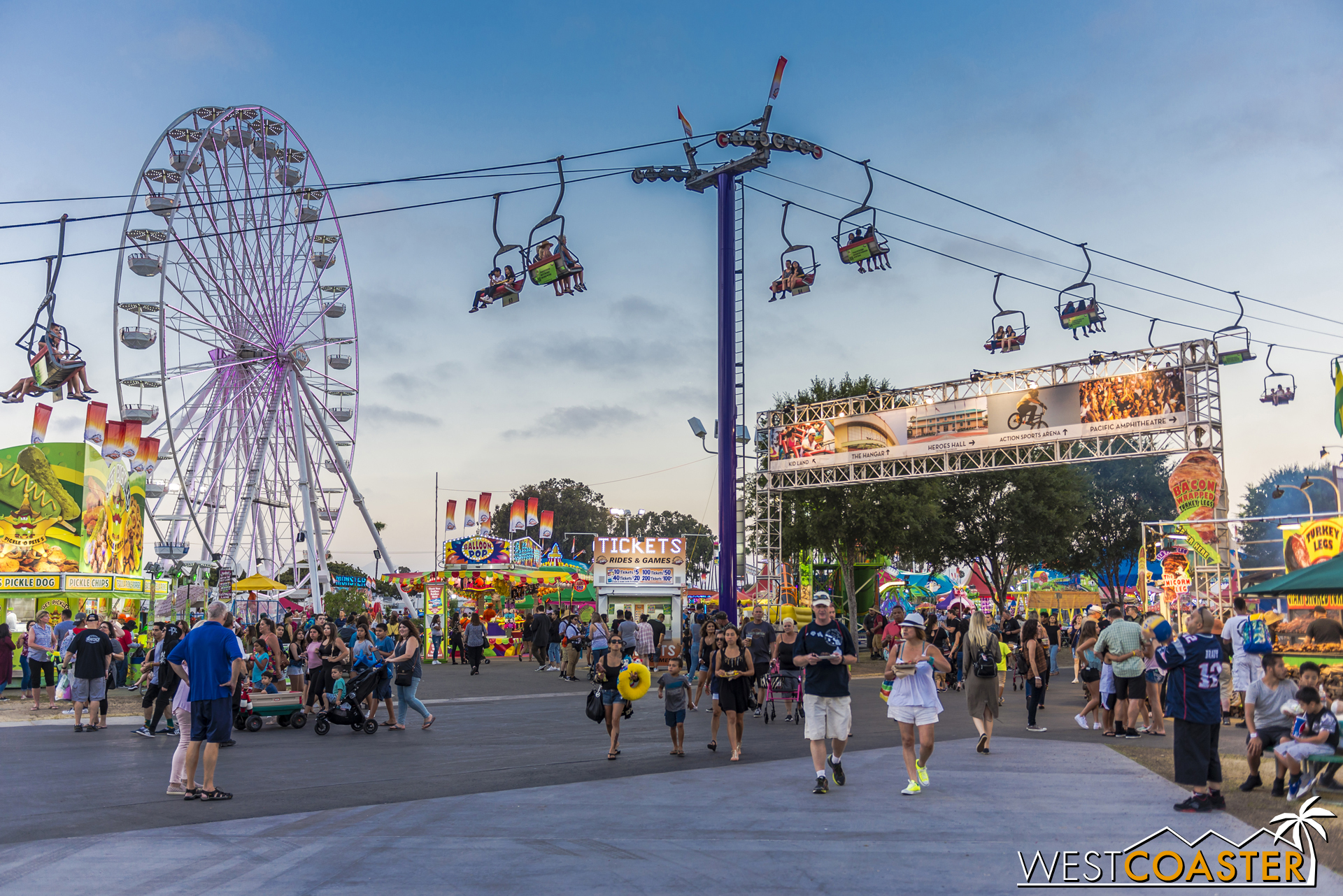  The Family Fairway is the kid-friendly version of the carnival ride attractions. 