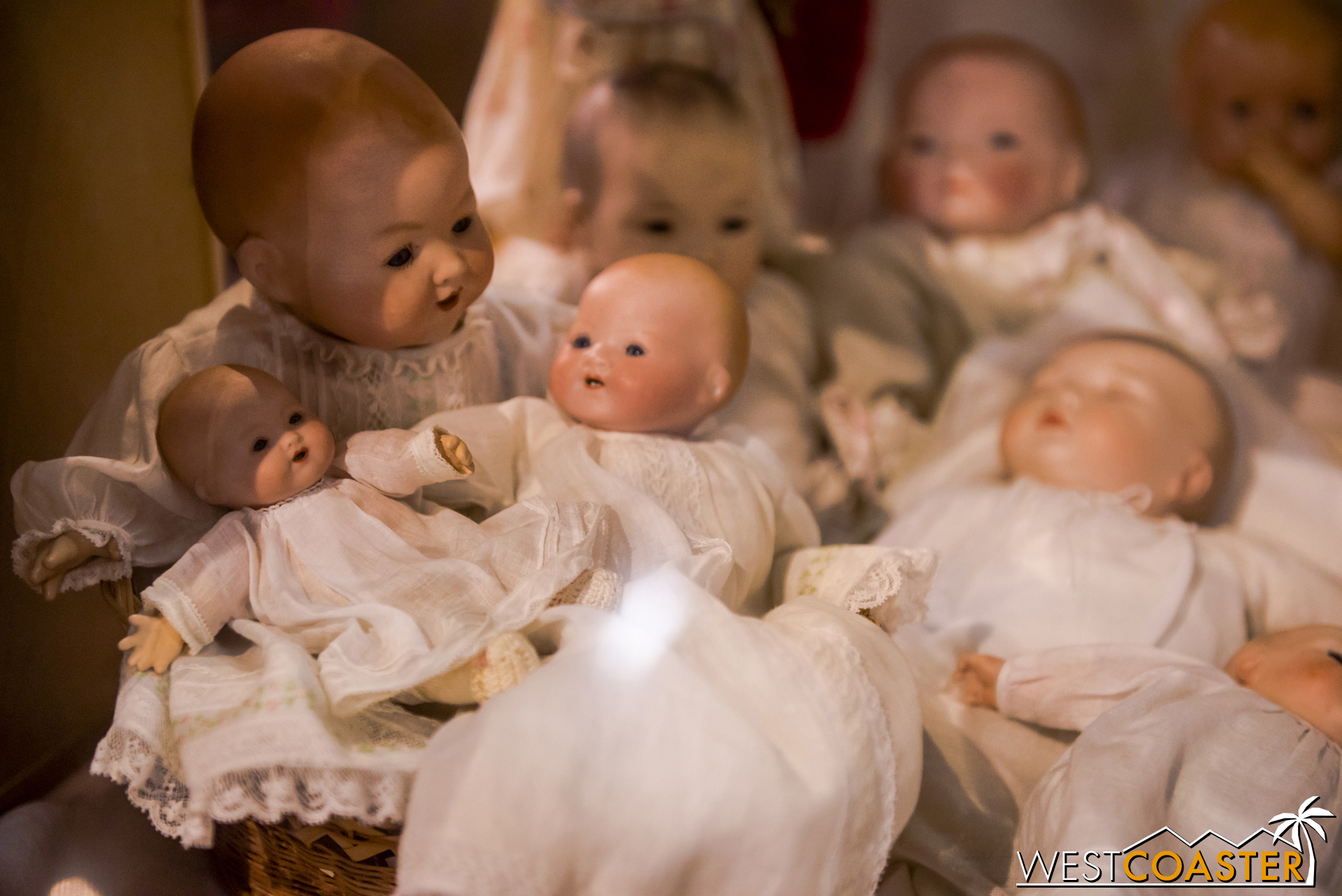  If you're not creeped out enough, here's a baby doll holding a baby doll with another baby doll... 