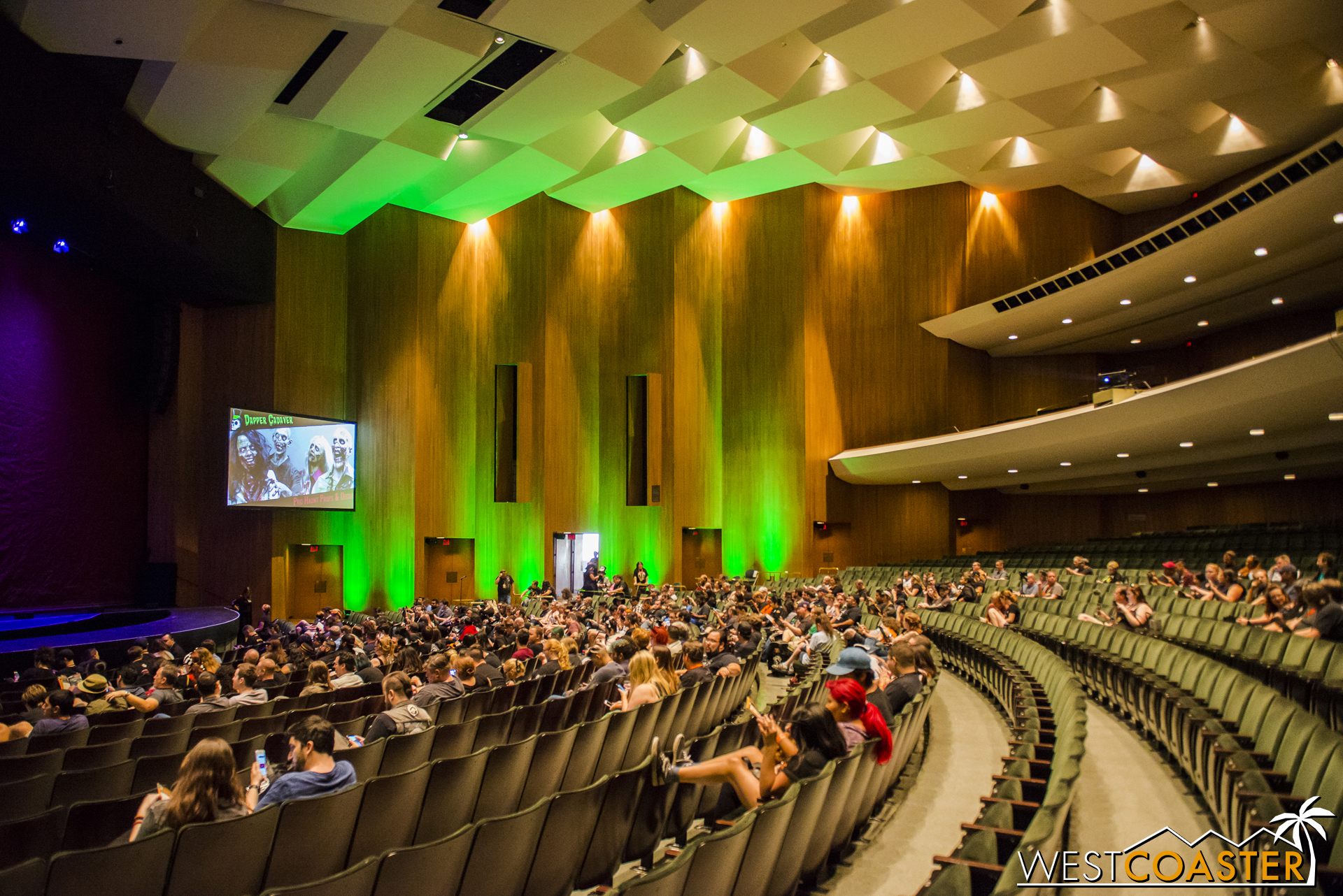 The Terrace Theater offered a huge space for the marquee panels of the weekend.