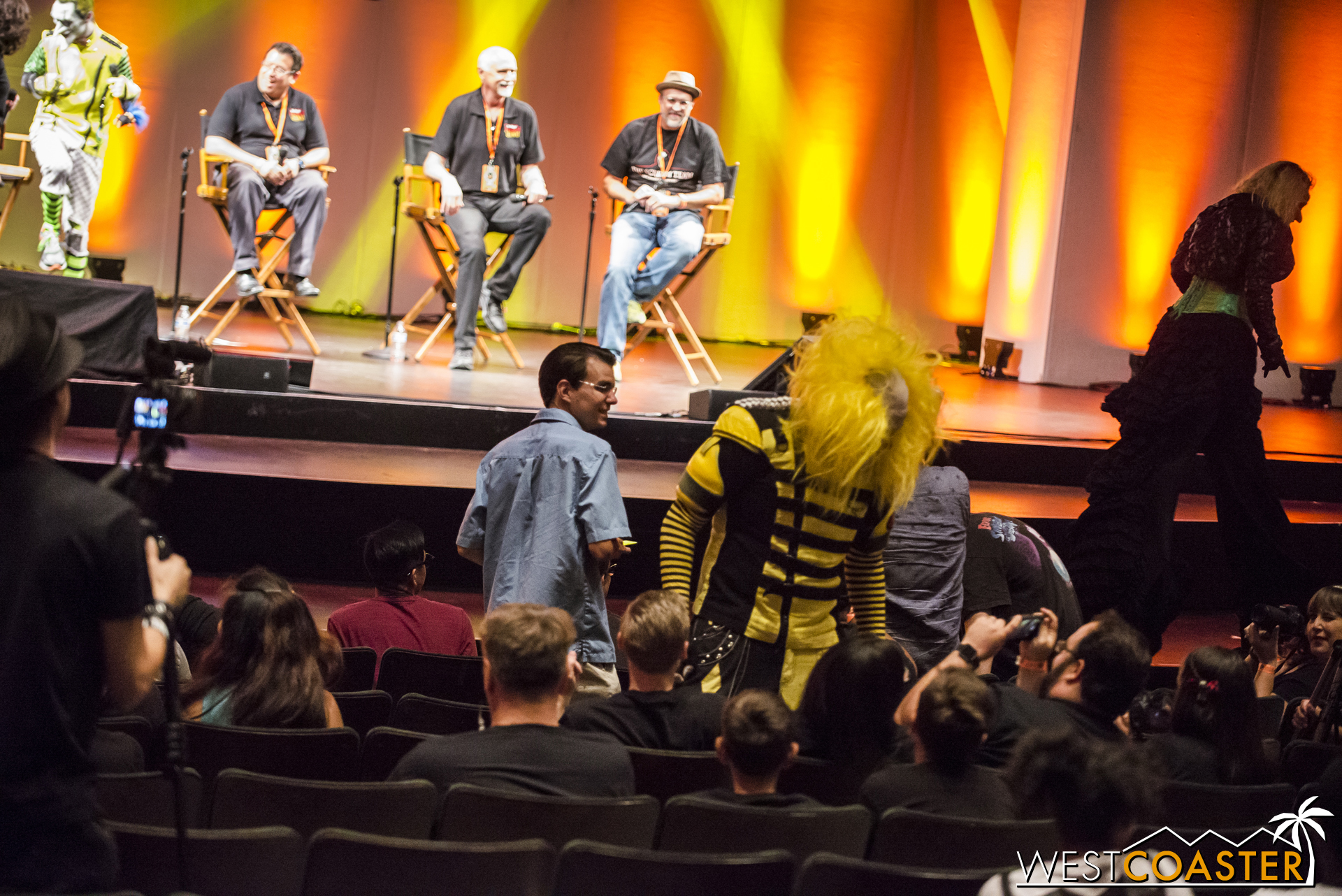 After things settled down, the Fright Fest team brought some of their monstrous friends to play.