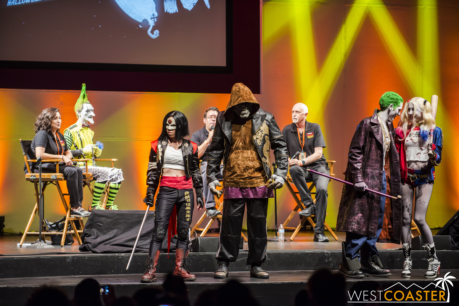 They also had the Suicide Squad on hand to hype their return to Magic Mountain.