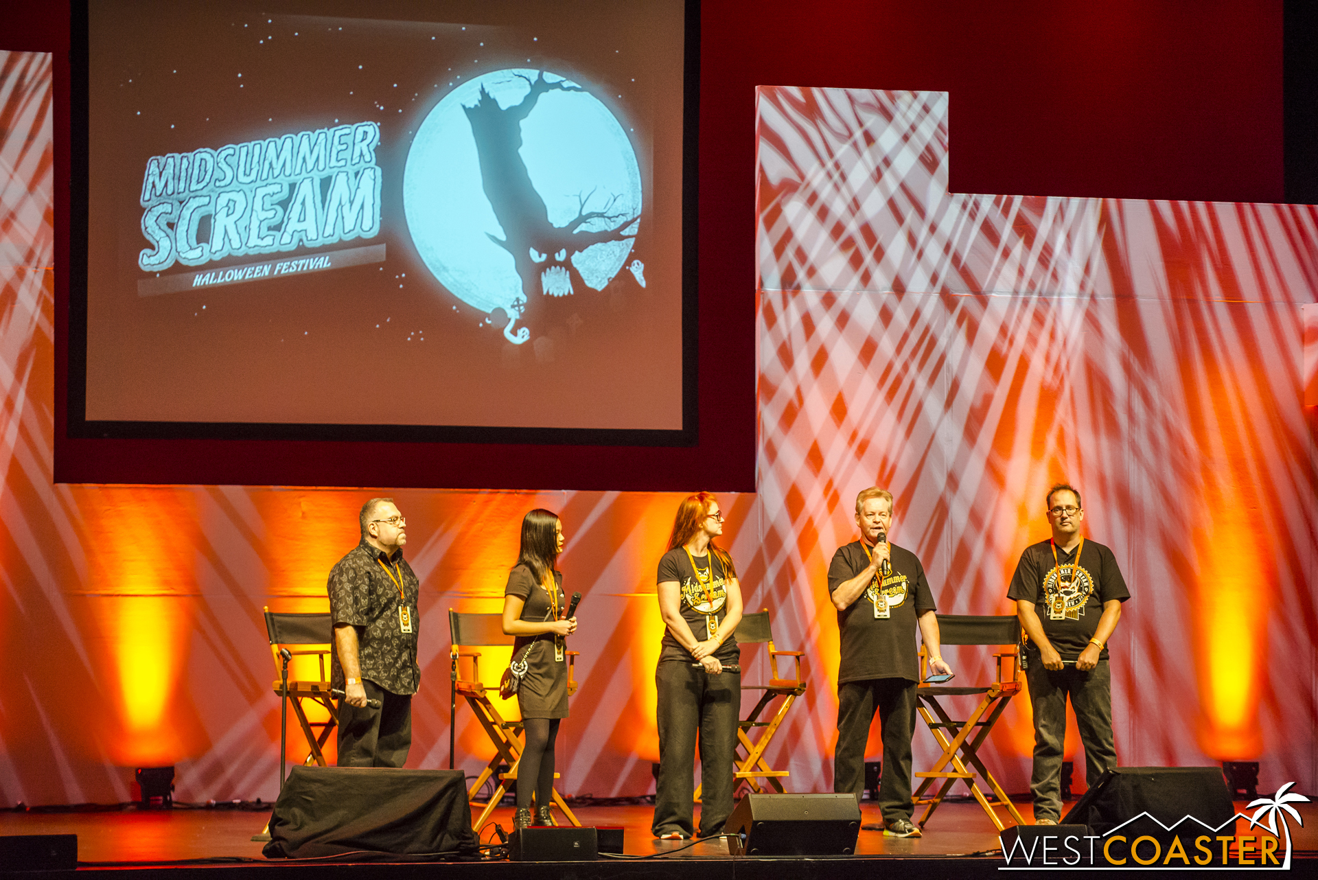 Before the panel started, the Midsummer Scream creative team says a word of thanks to all the attendees.