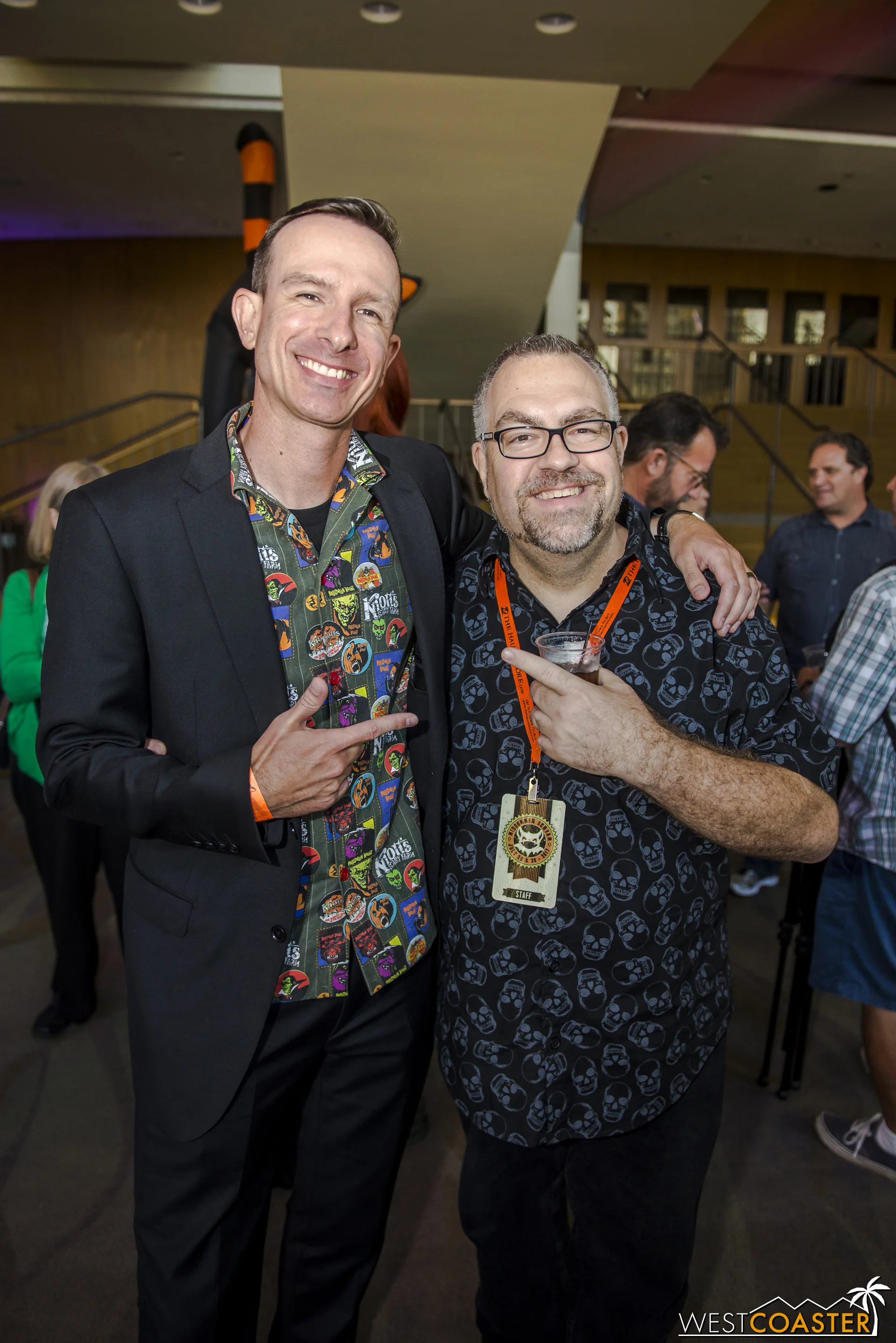 Ted Dougherty and Rick West basking in the success of the panel--eight months after the germination of the first idea over drinks at IAPPA.