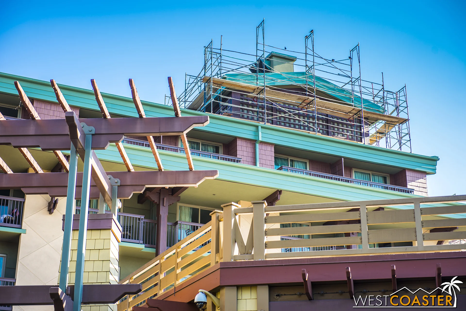 Also, the Grand Californian was getting a bit of refurb work to keep things looking pretty.
