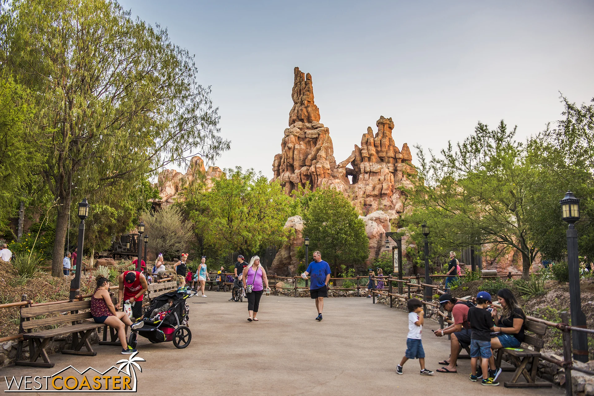 We also get angle back toward Big Thunder Mountain that used to be obscured from the Ranch.