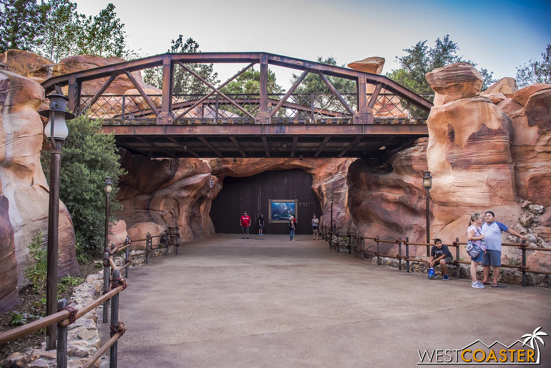 Remember that arched bridge from older construction photos? It's actually rather sizable!