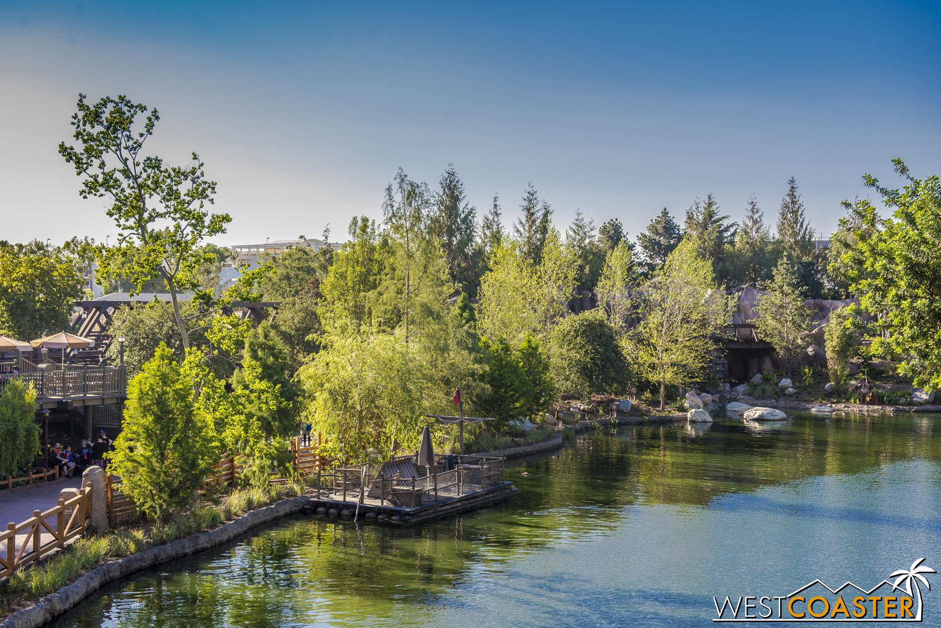  Guests on the top level of the Mark Twain can get glimpses of "Star Wars" Land. 