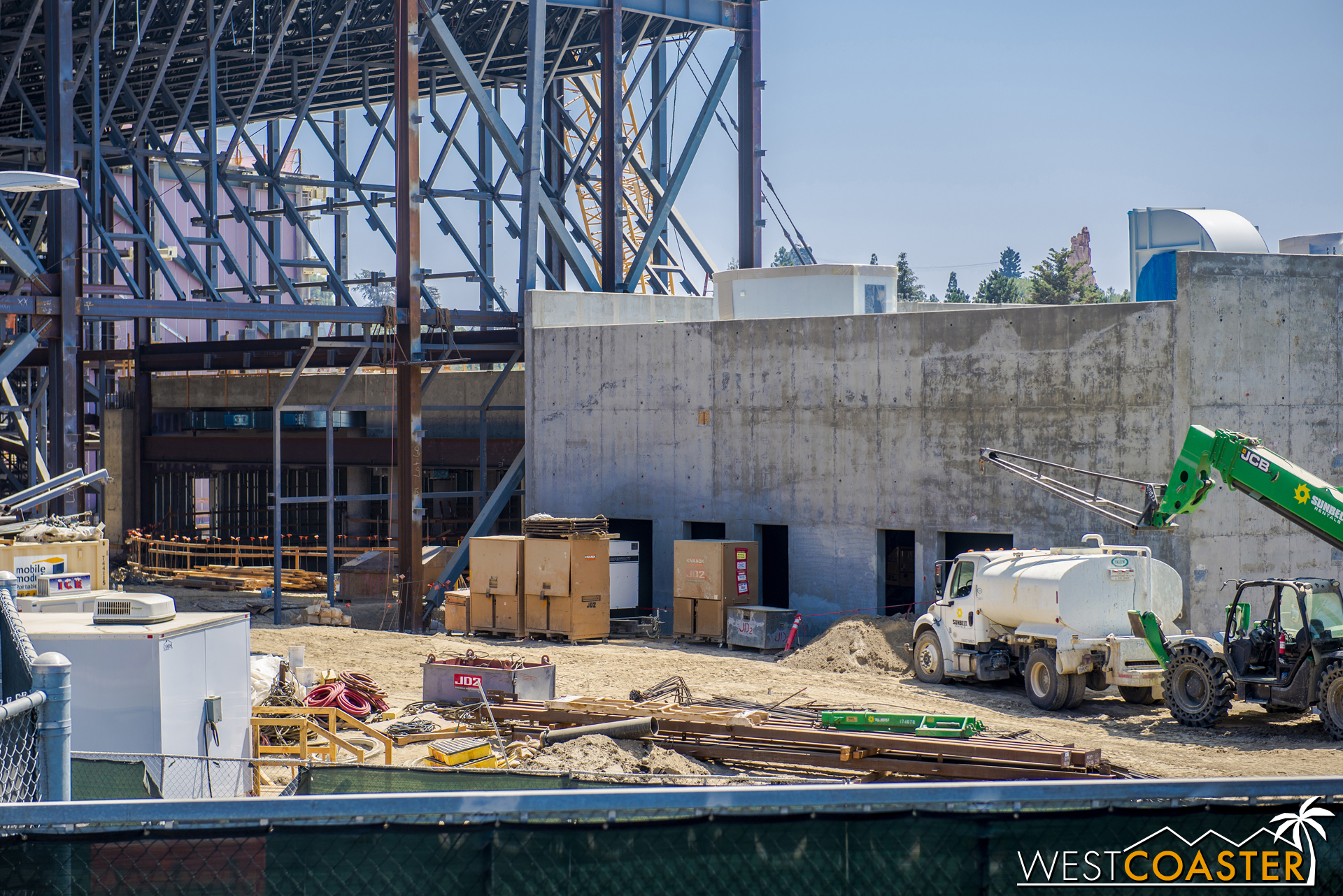  Looking into the former pit. 