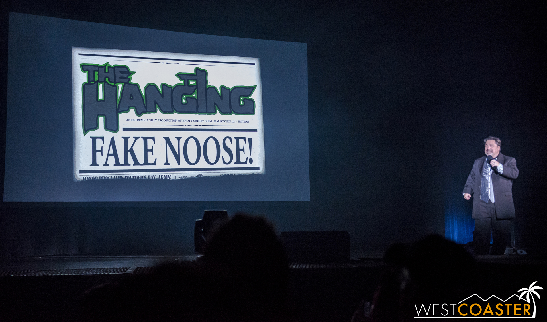  This year, the title of the marquee show is The Hanging: Fake Noose.&nbsp; Excellent wordplay, gents.&nbsp; Excellent.&nbsp; But here's hoping they actually take the bold route and go after Donald Trump this year, instead of being overly polite as t