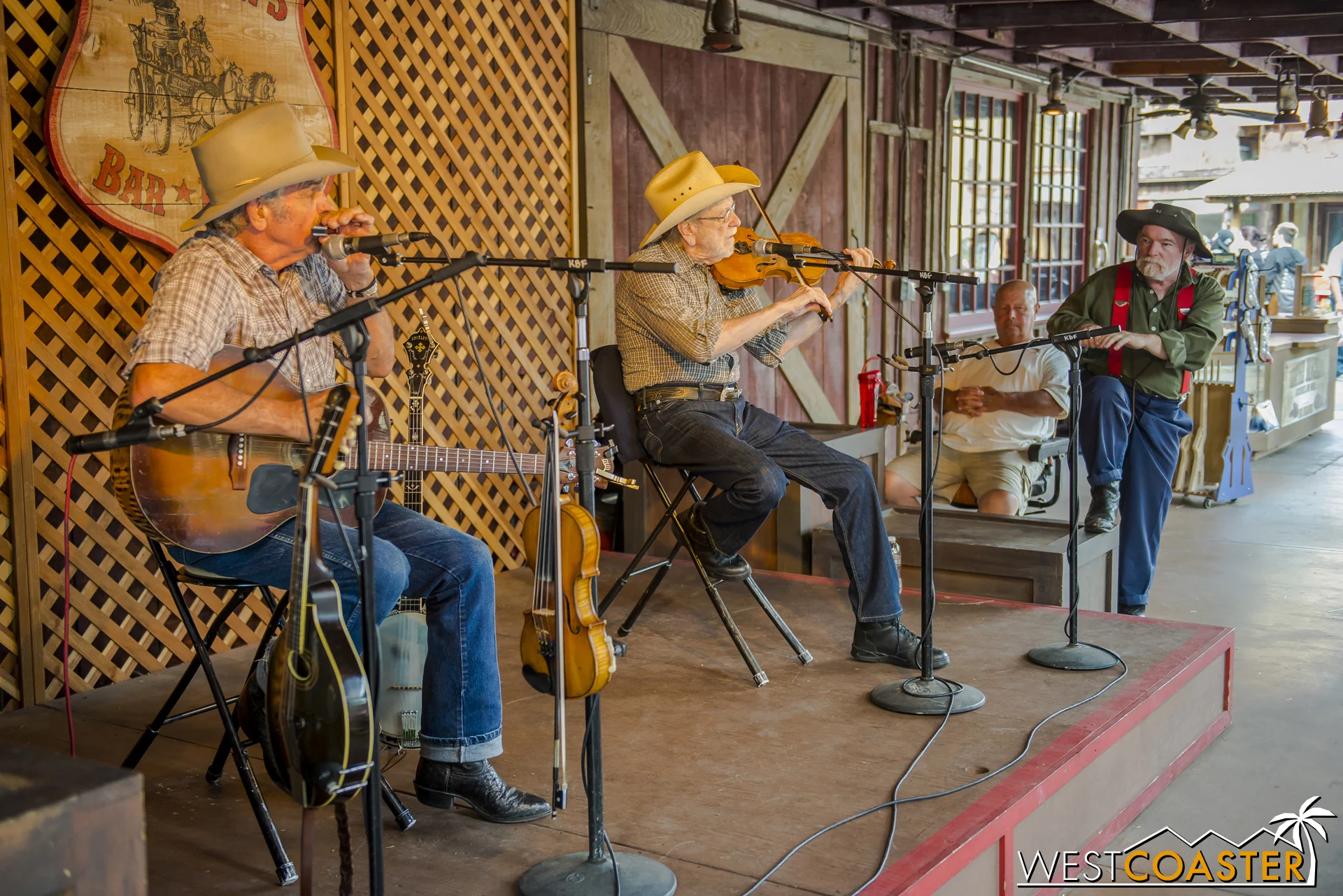 The musicians at the Fireman's BBQ Stage provided some great ambiance to Ghost Town.