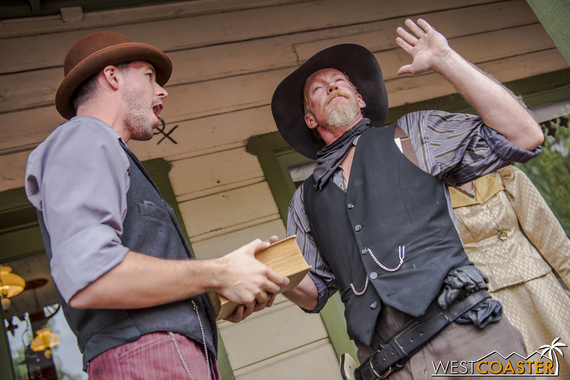  Clay endures Kenny Storm's verbal blasts as he is sworn in. 