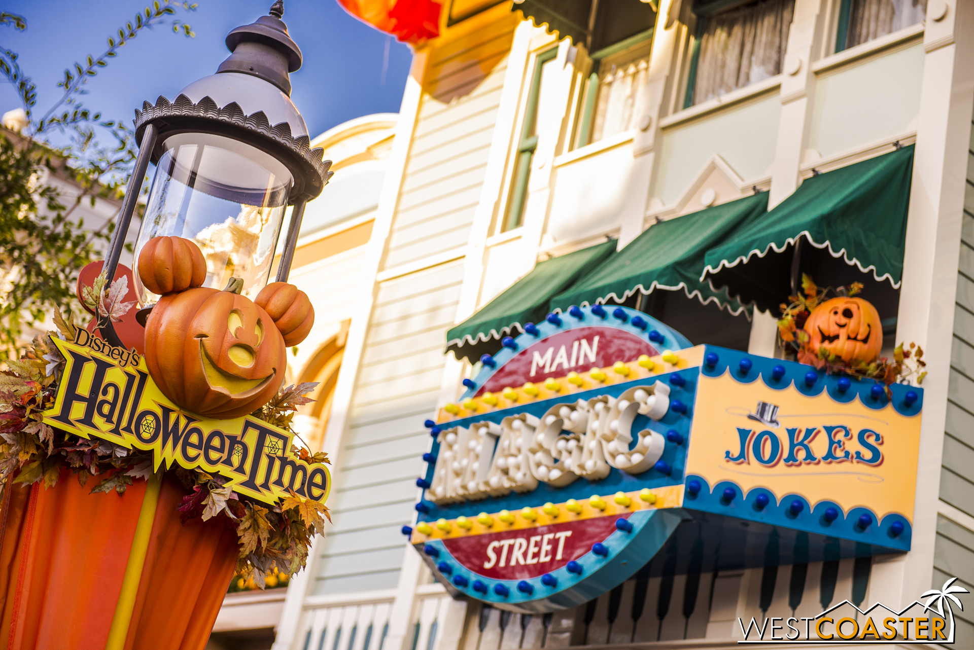  These are the same decorations Disney trots out for Main Street every Halloween season, but they're charming and cute. 