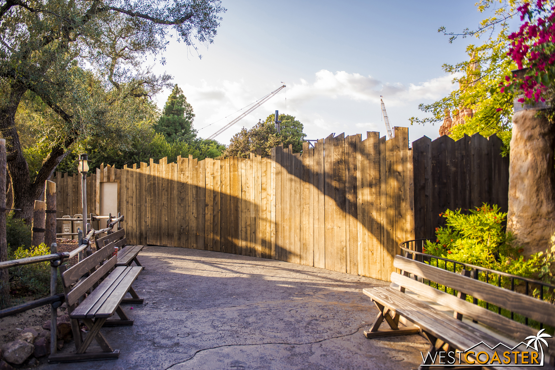  This part of Big Thunder is getting some work done, but the ride is still open. 