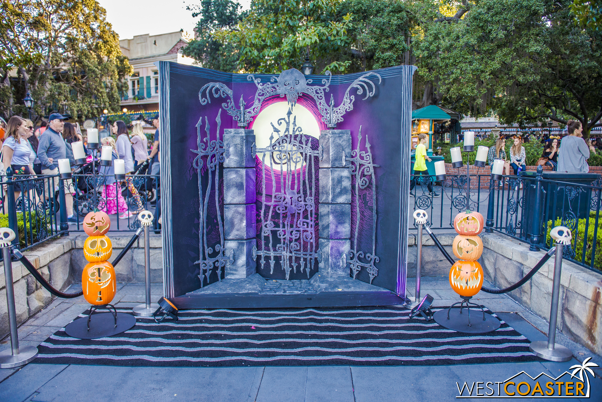  The park was readying photo ops and other Mickey's Halloween Party decorations on Friday afternoon. 