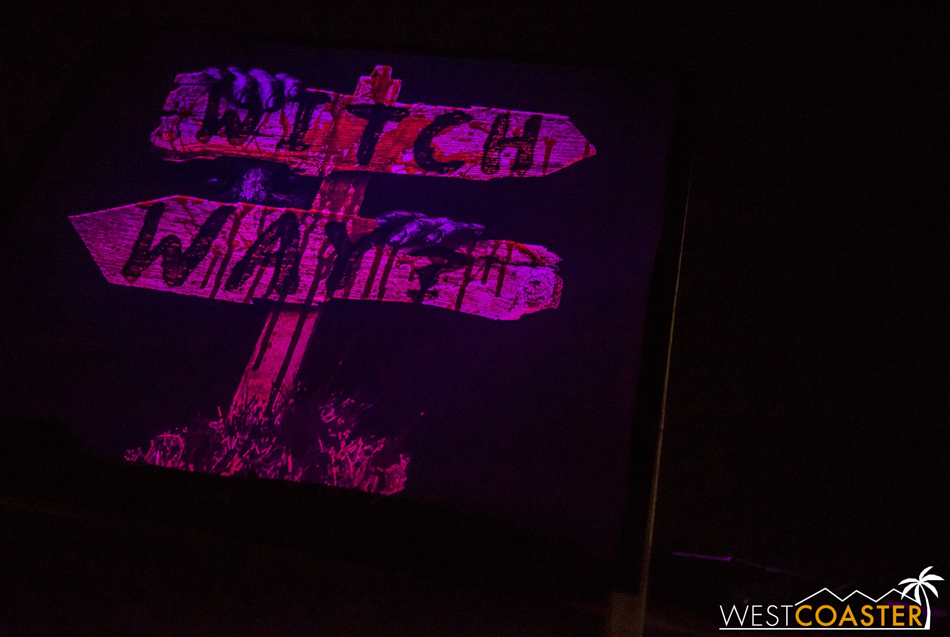 Outside of the Witch Way maze.