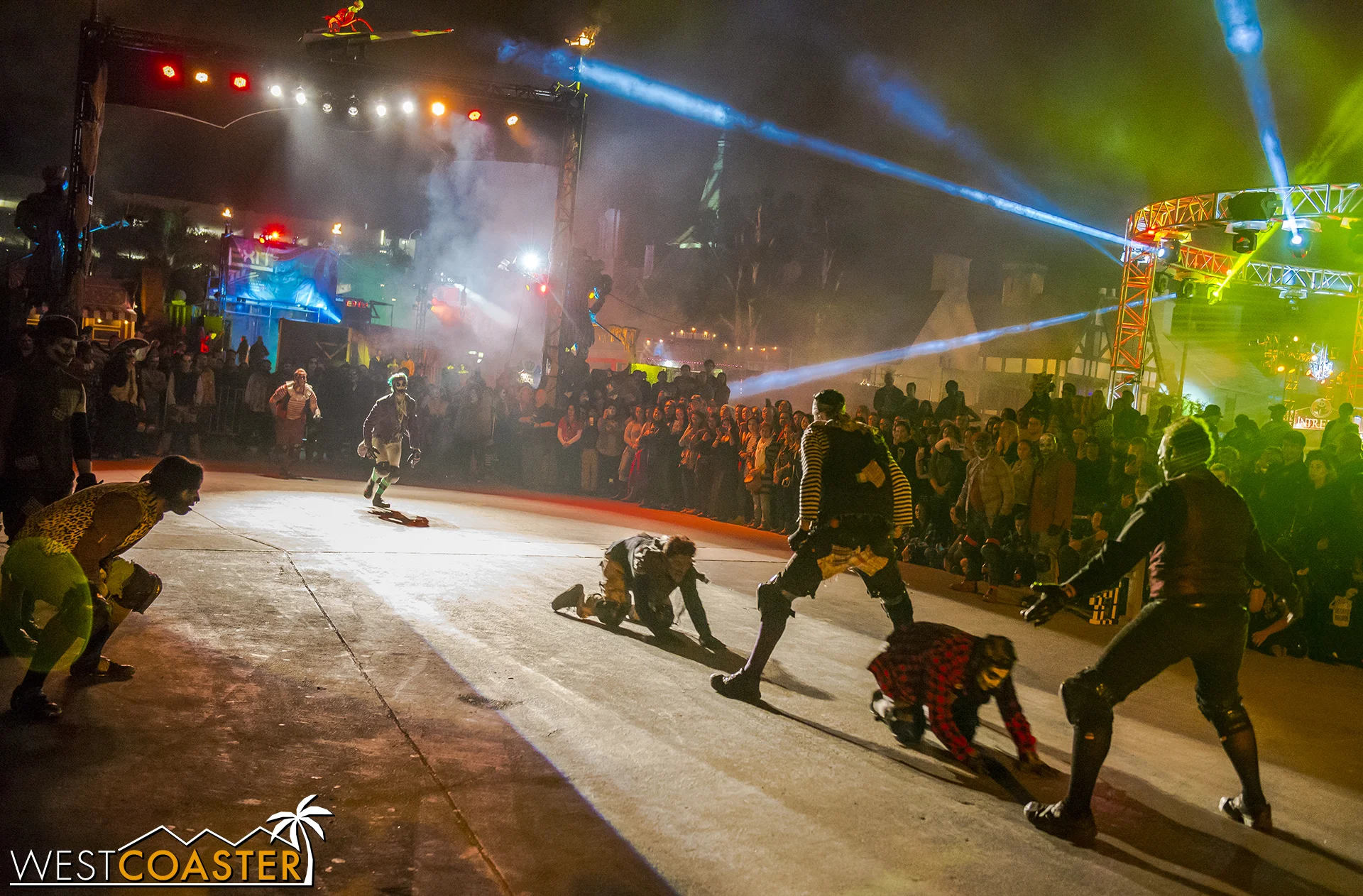 Then it was onto the show, and onto the stunts!