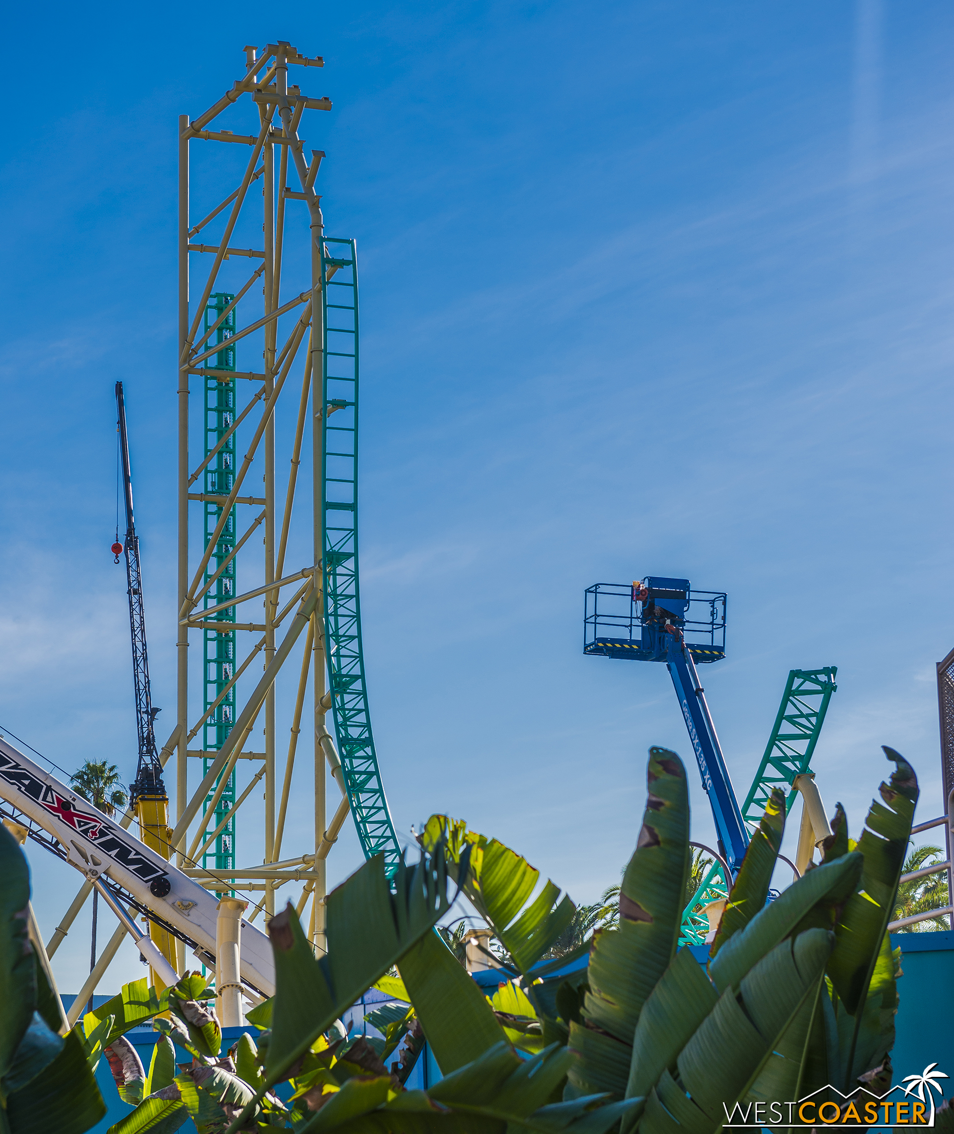  The ride will be visible from pretty much any angle in the park. 